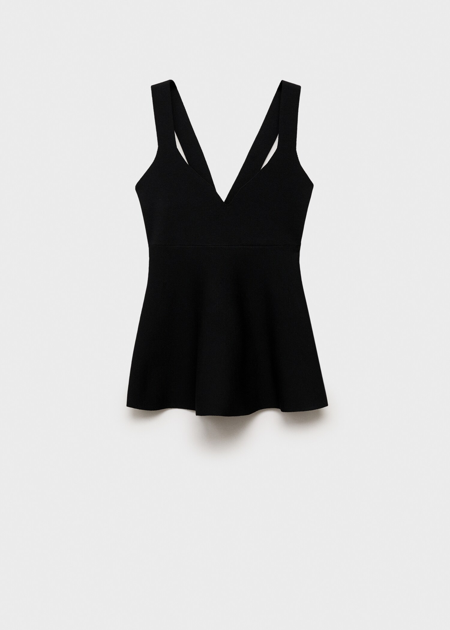 Fijngebreide peplum top - Artikel zonder model