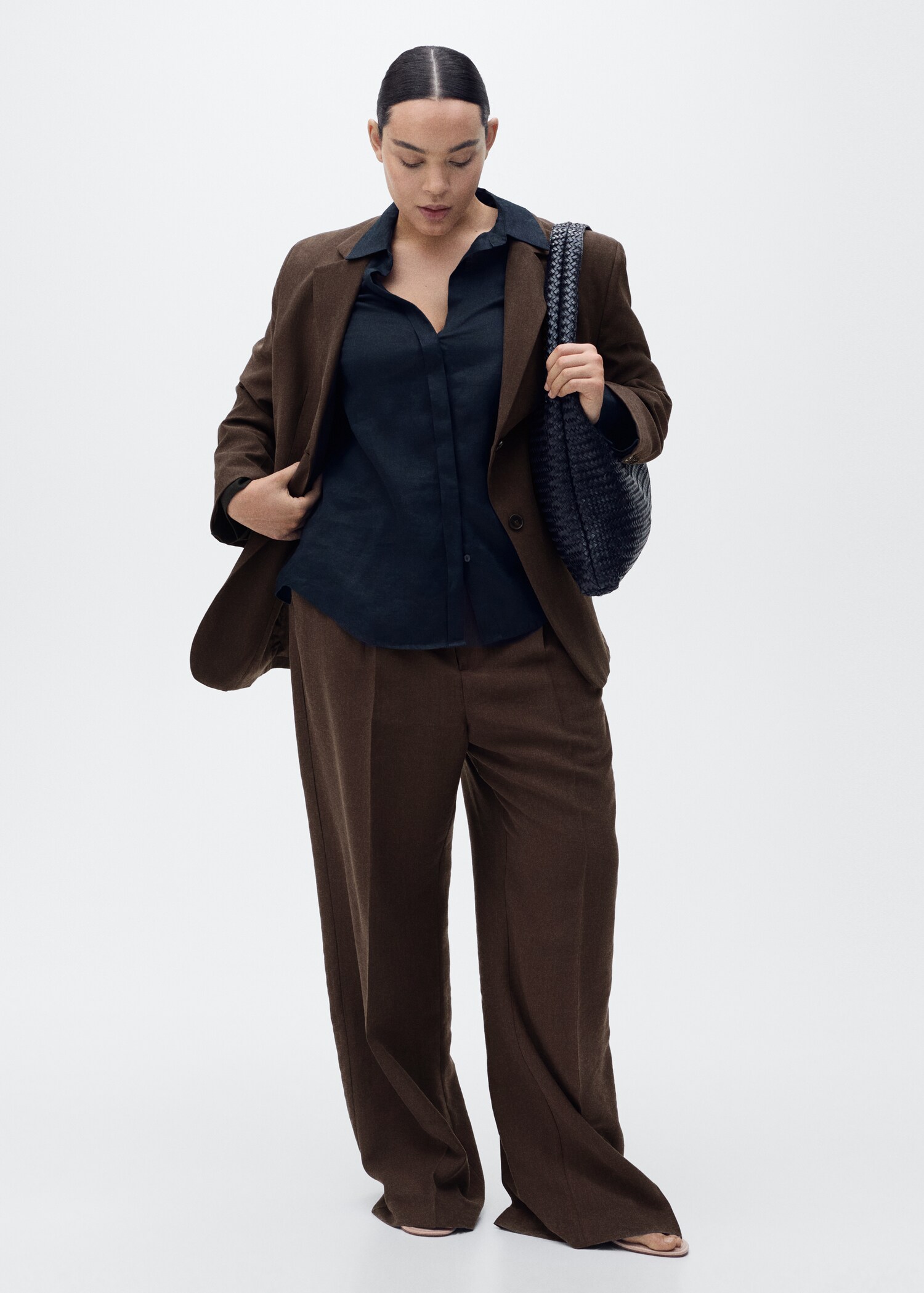Pantalon droit costume lyocell - Détail de l'article 3