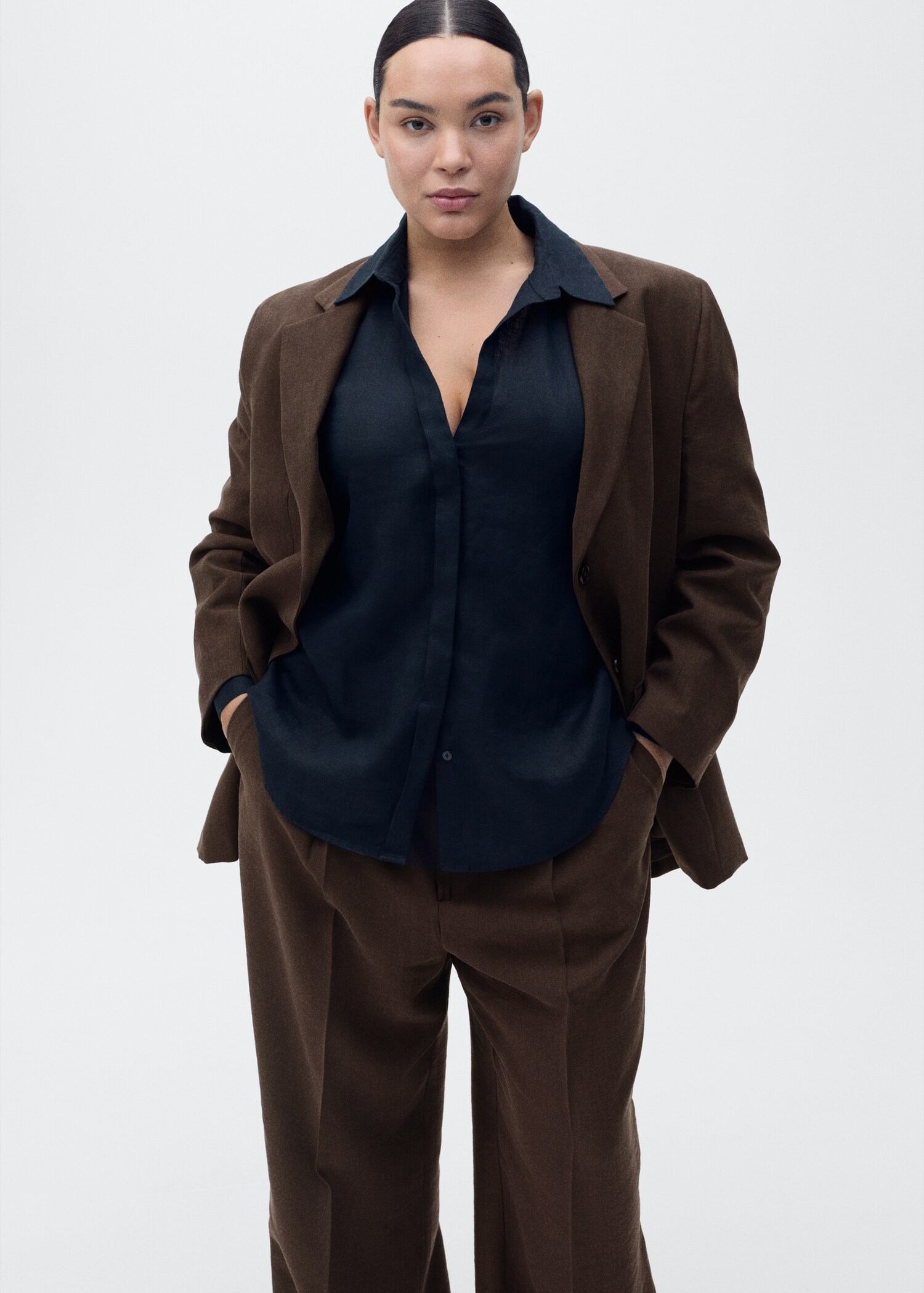 Pantalon droit costume lyocell - Détail de l'article 5