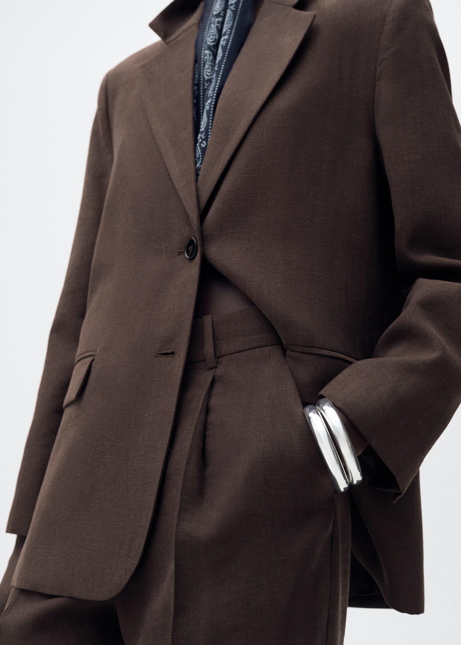 Pantalon droit costume lyocell - Détail de l'article 6