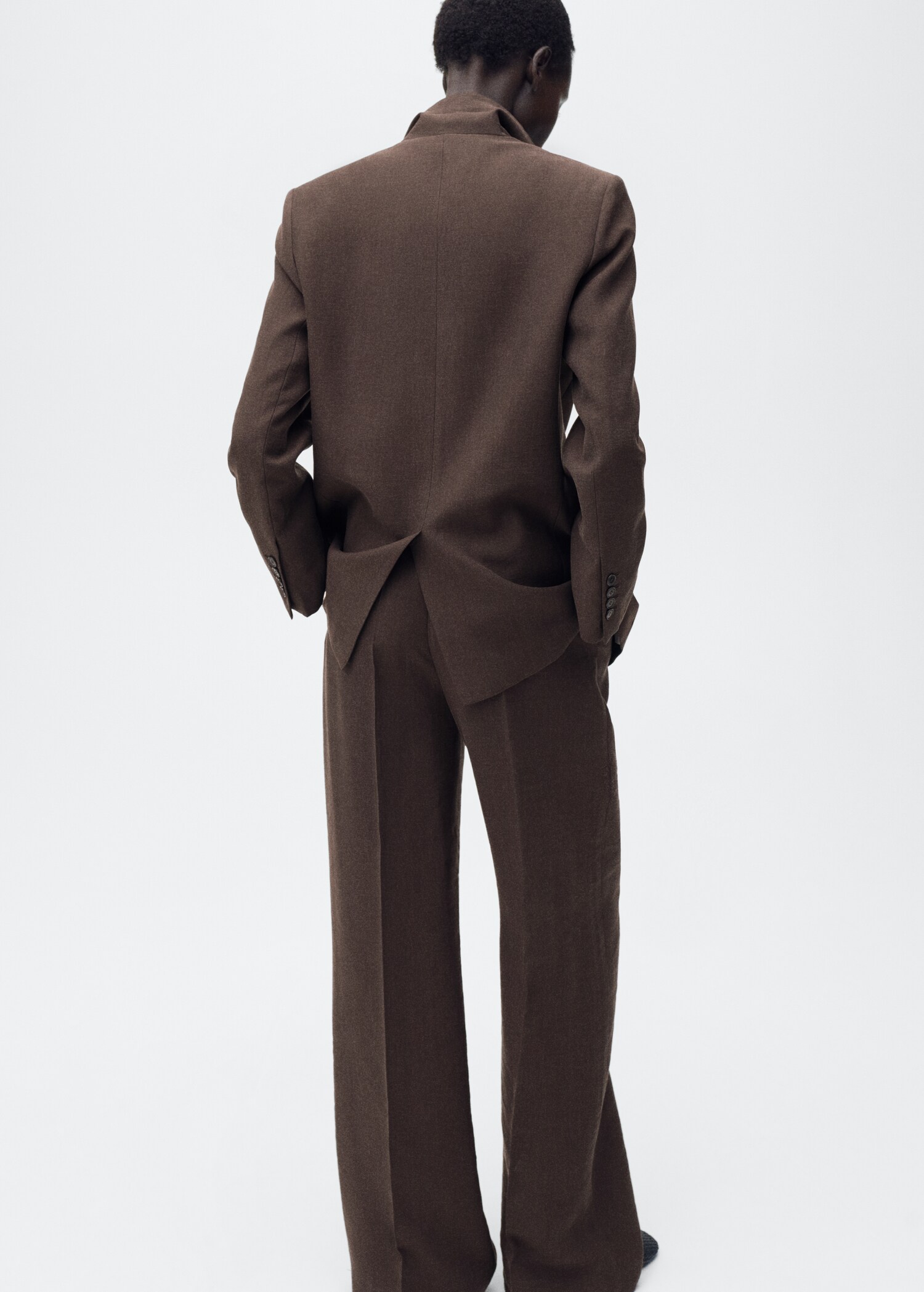 Pantalon droit costume lyocell - Verso de l’article