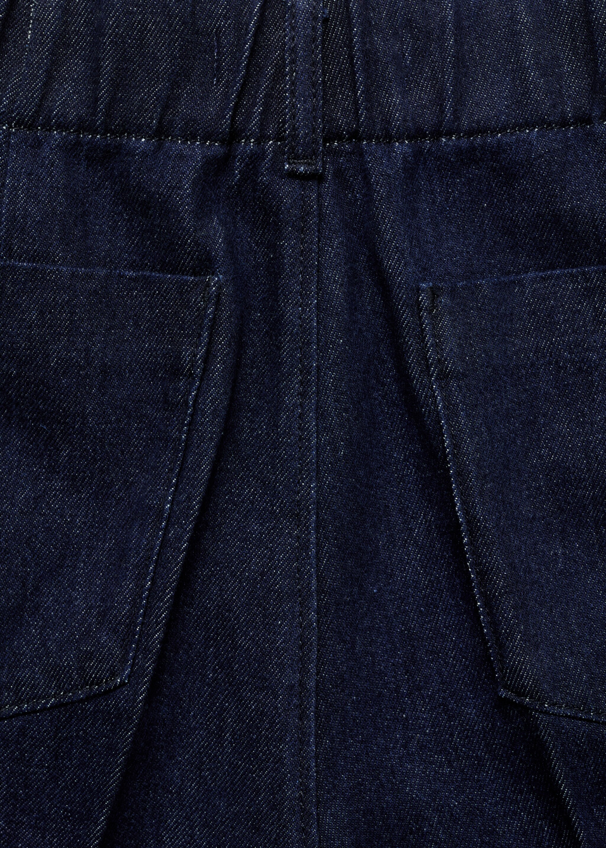 Wide-leg denim trousers - Details of the article 0