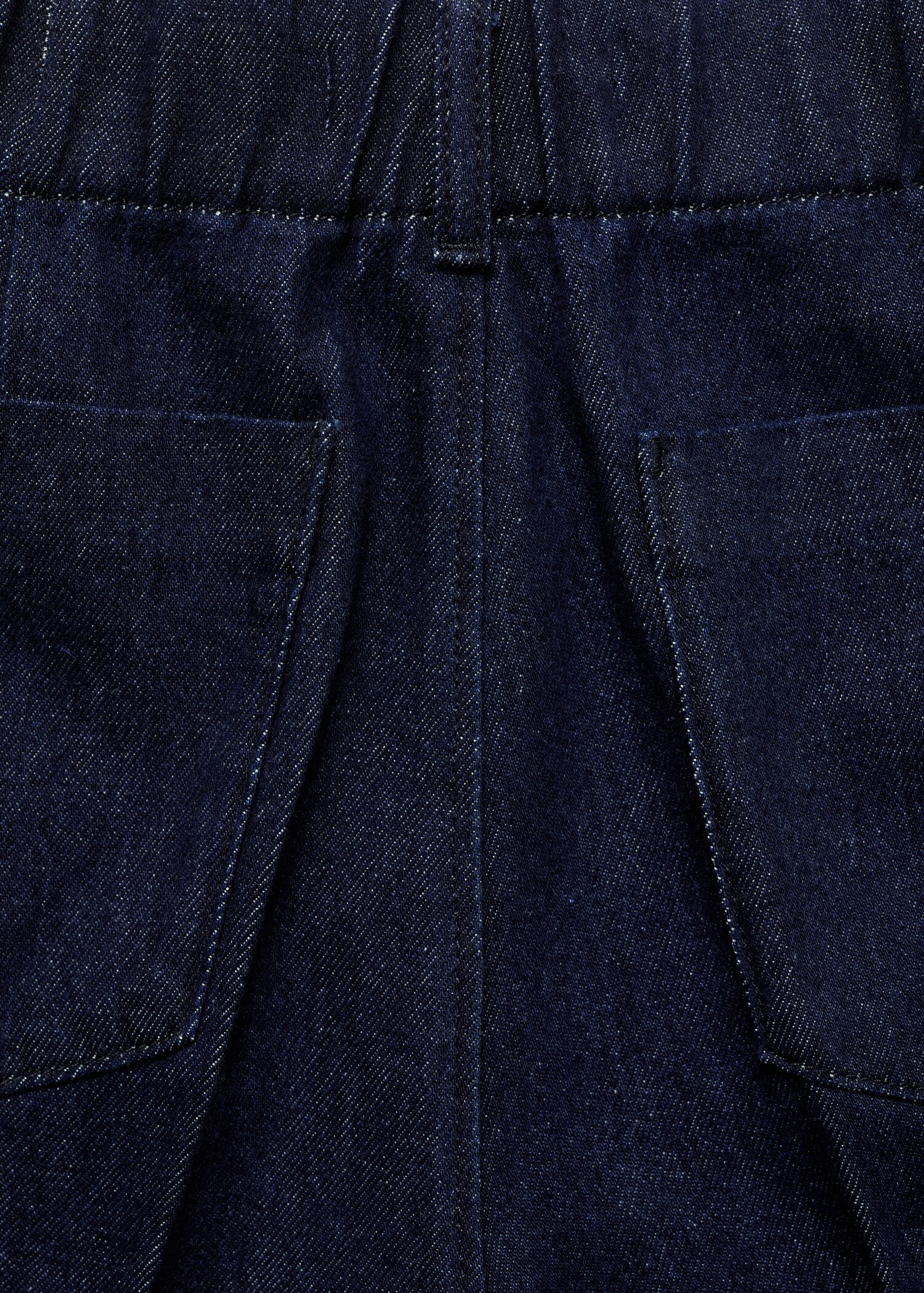 Wide-leg denim trousers - Details of the article 0