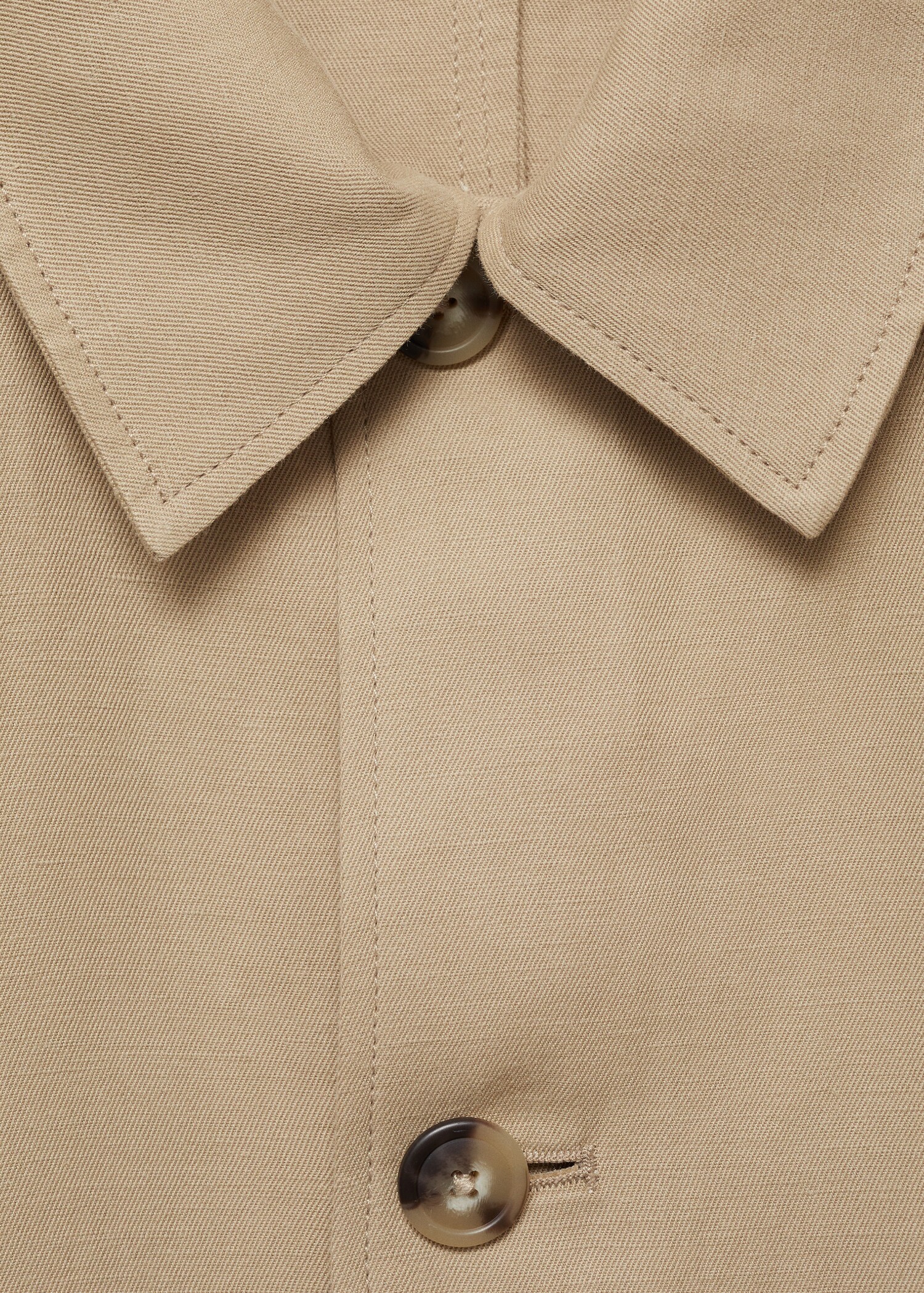 Chaqueta mezcla lino bolsillos - Detalle del artículo 8