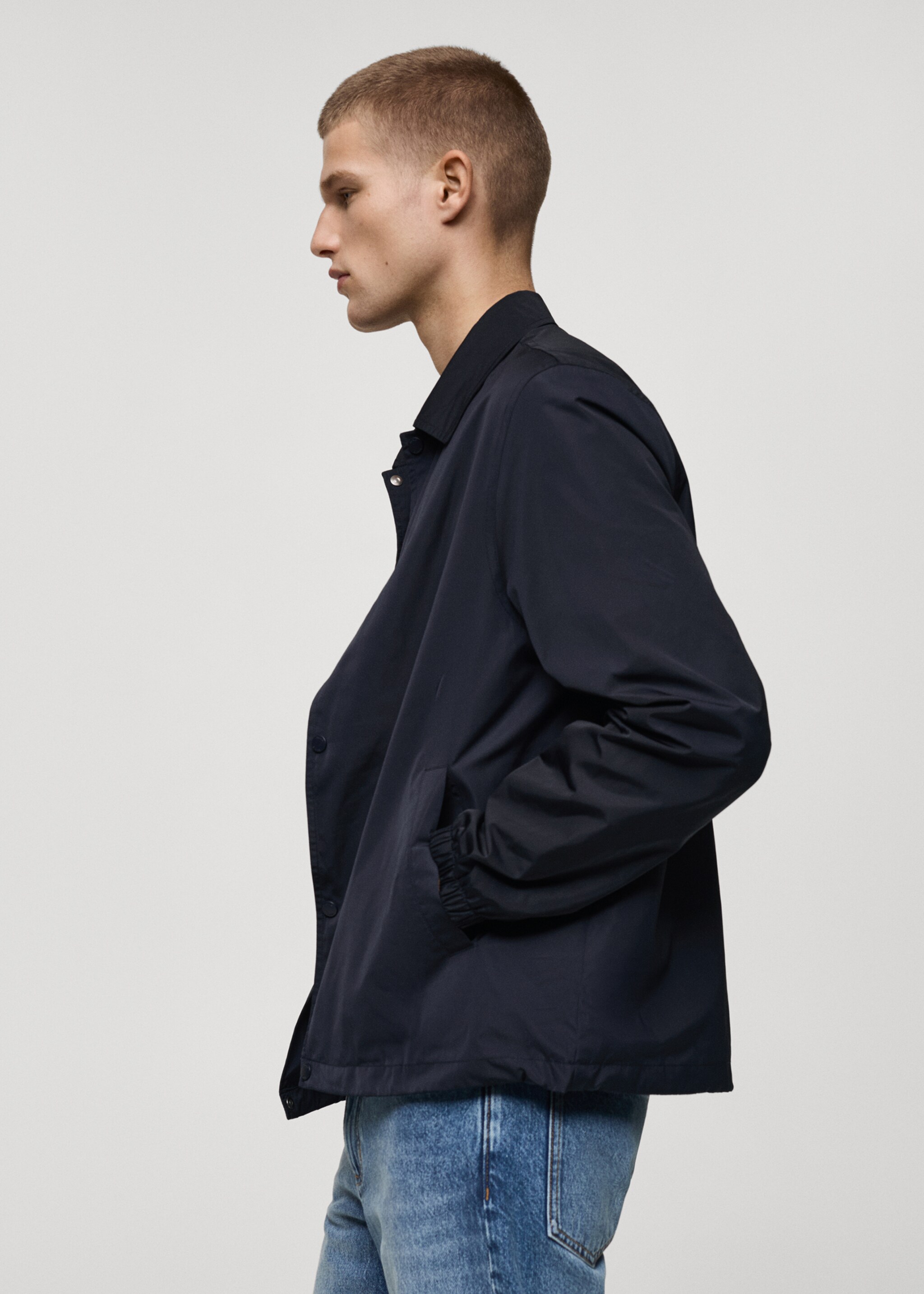 Regular-fit technical fabric jacket - Details of the article 2