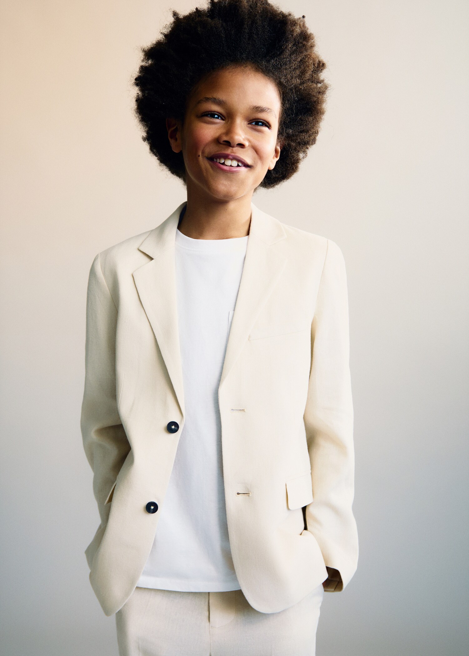 Linen suit jacket - Medium plane