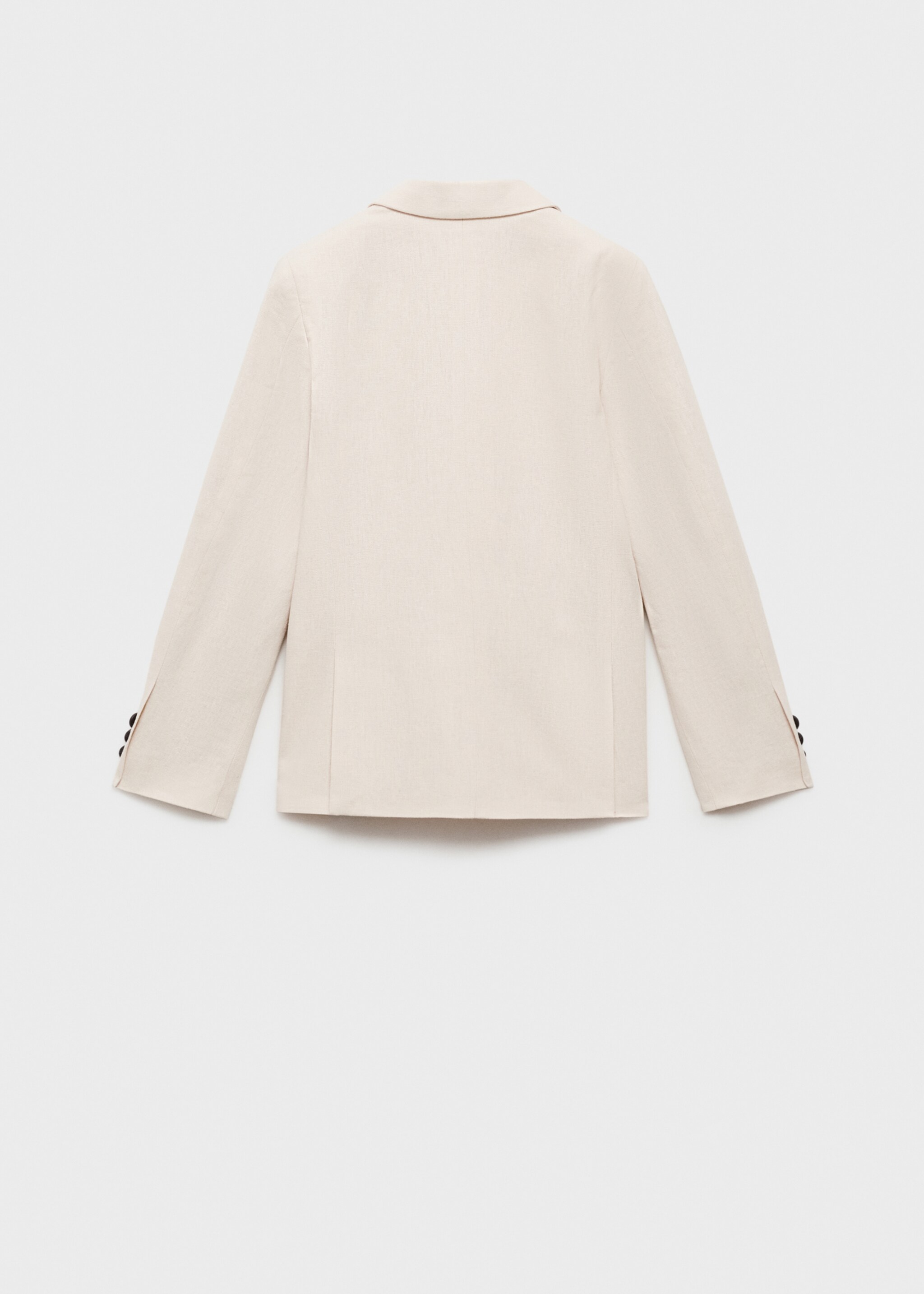 Linen jacket with buttons - Reverse of the article