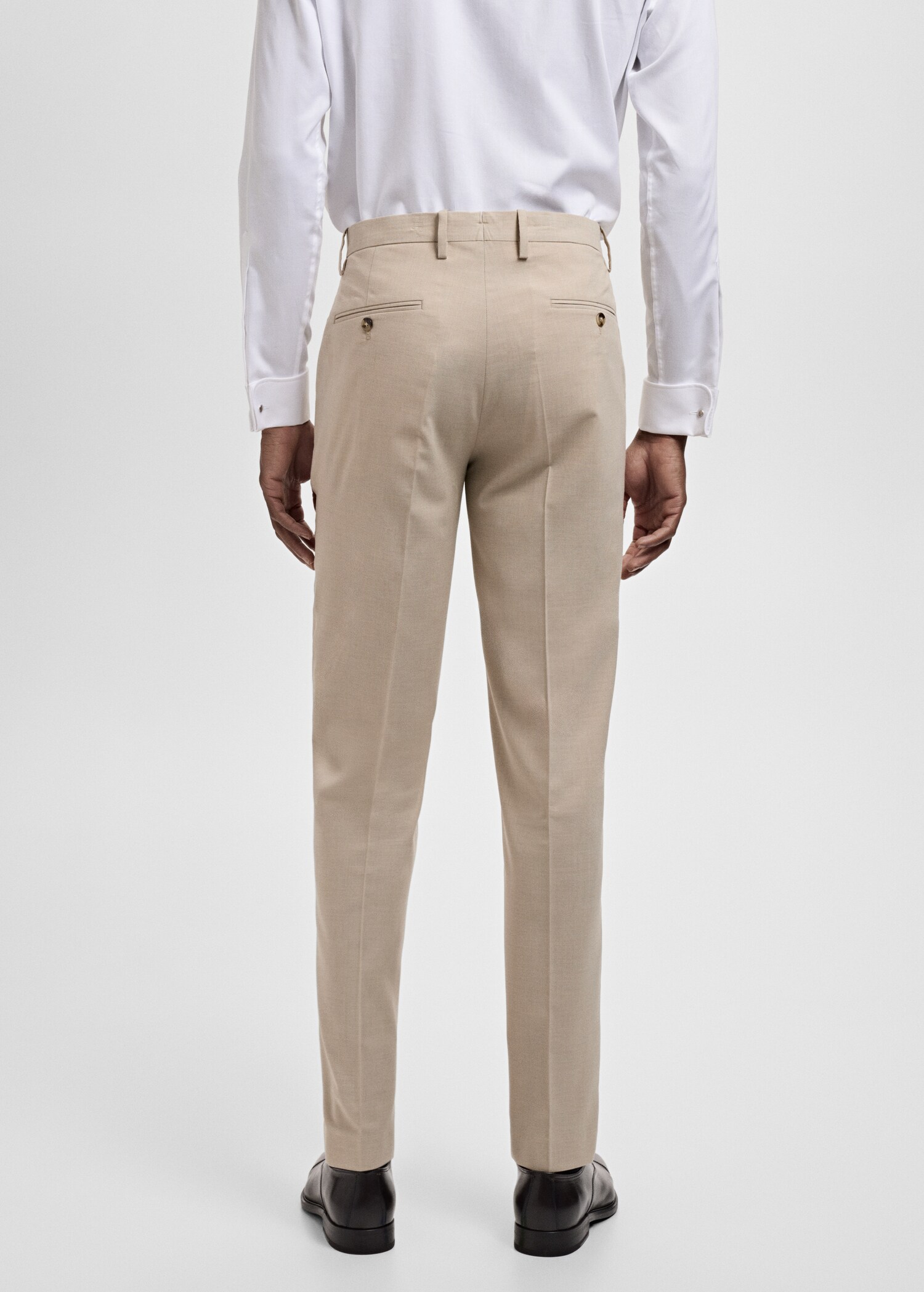 Milan slim fit kostymbyxor - Artikelns baksida