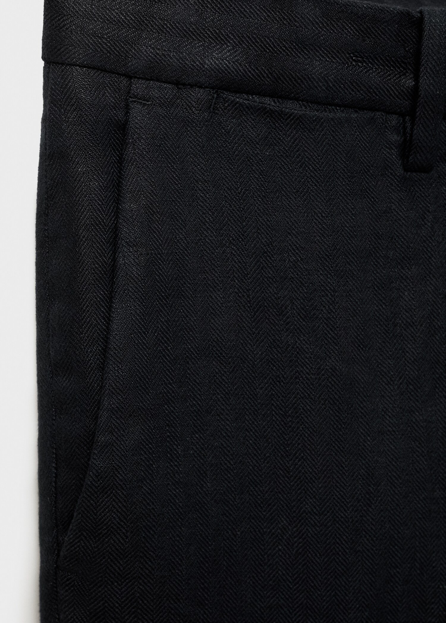 Amalfi slim-fit pantalon 100% linnen - Detail van het artikel 8