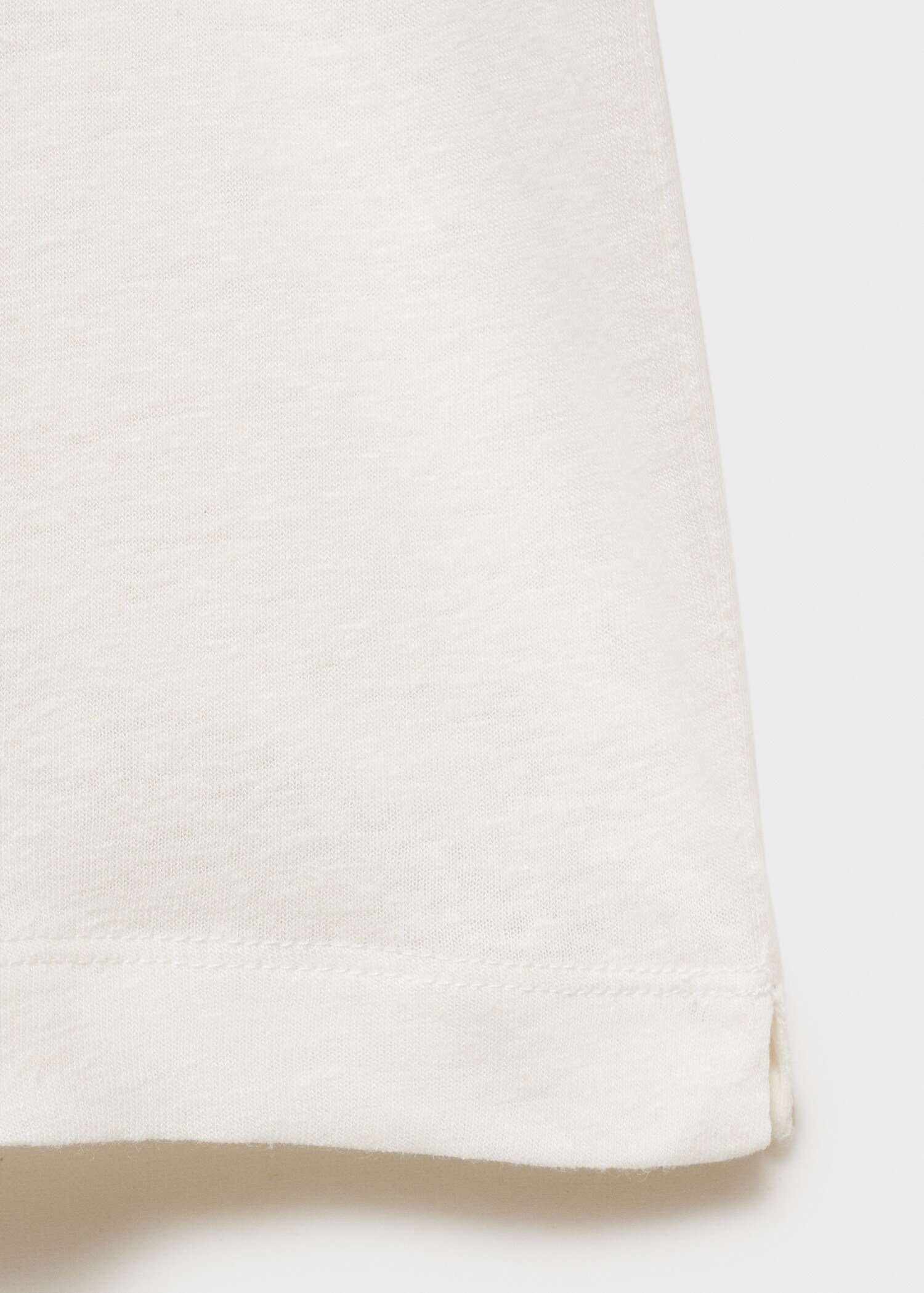 Linen slim-fit t-shirt - Details of the article 0