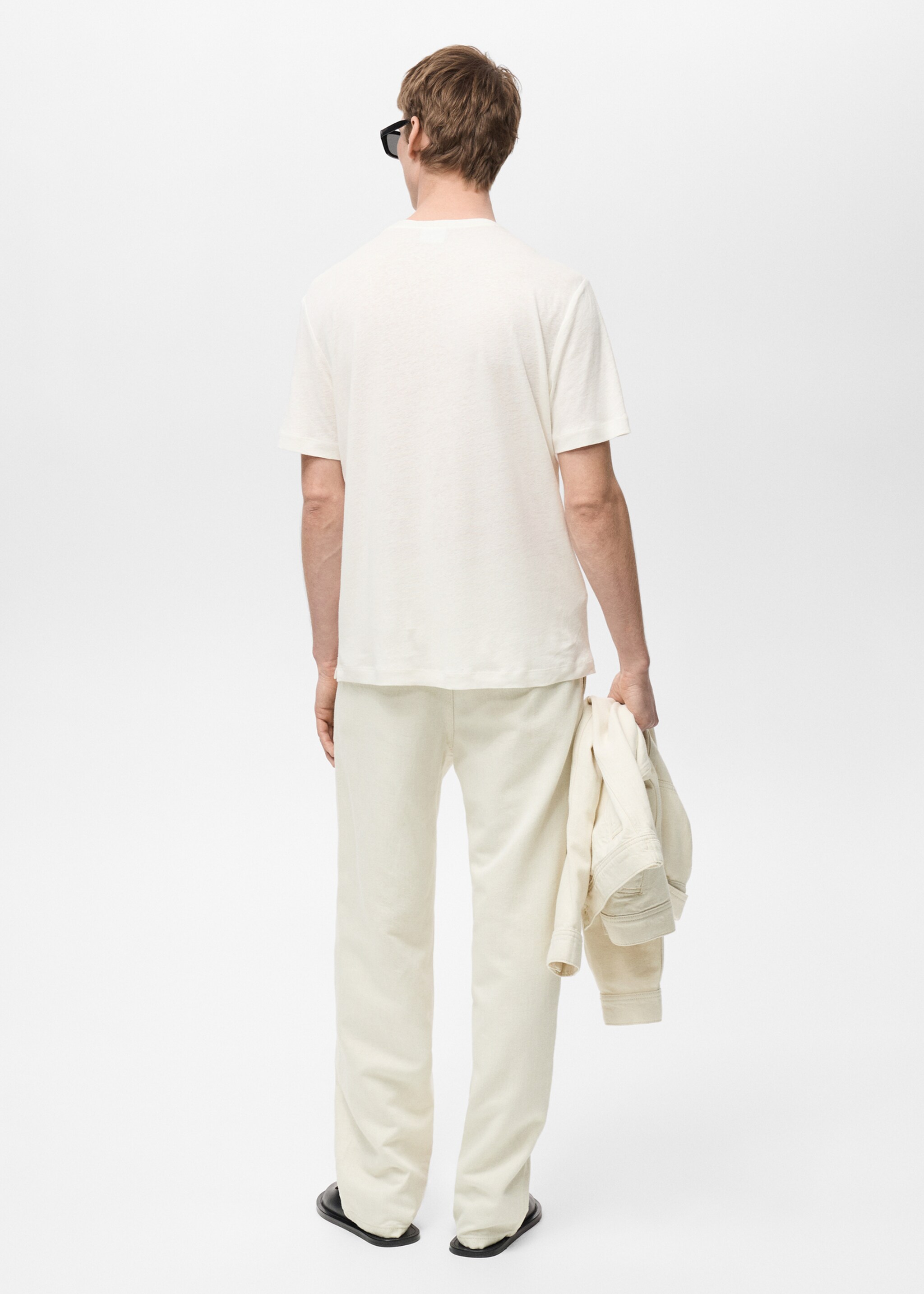 Camiseta lino slim fit - Reverso del artículo
