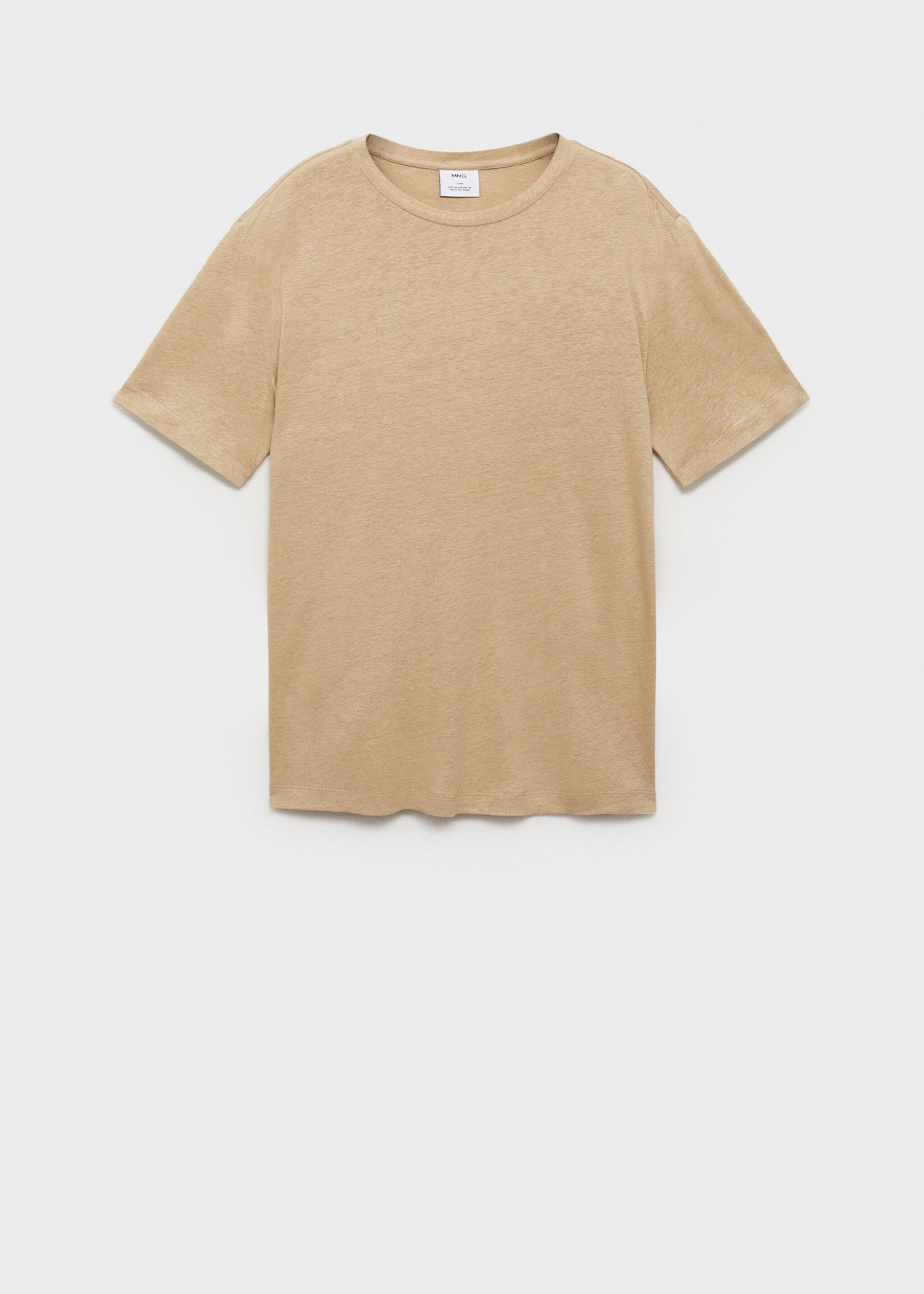 Linen slim-fit t-shirt - Article without model
