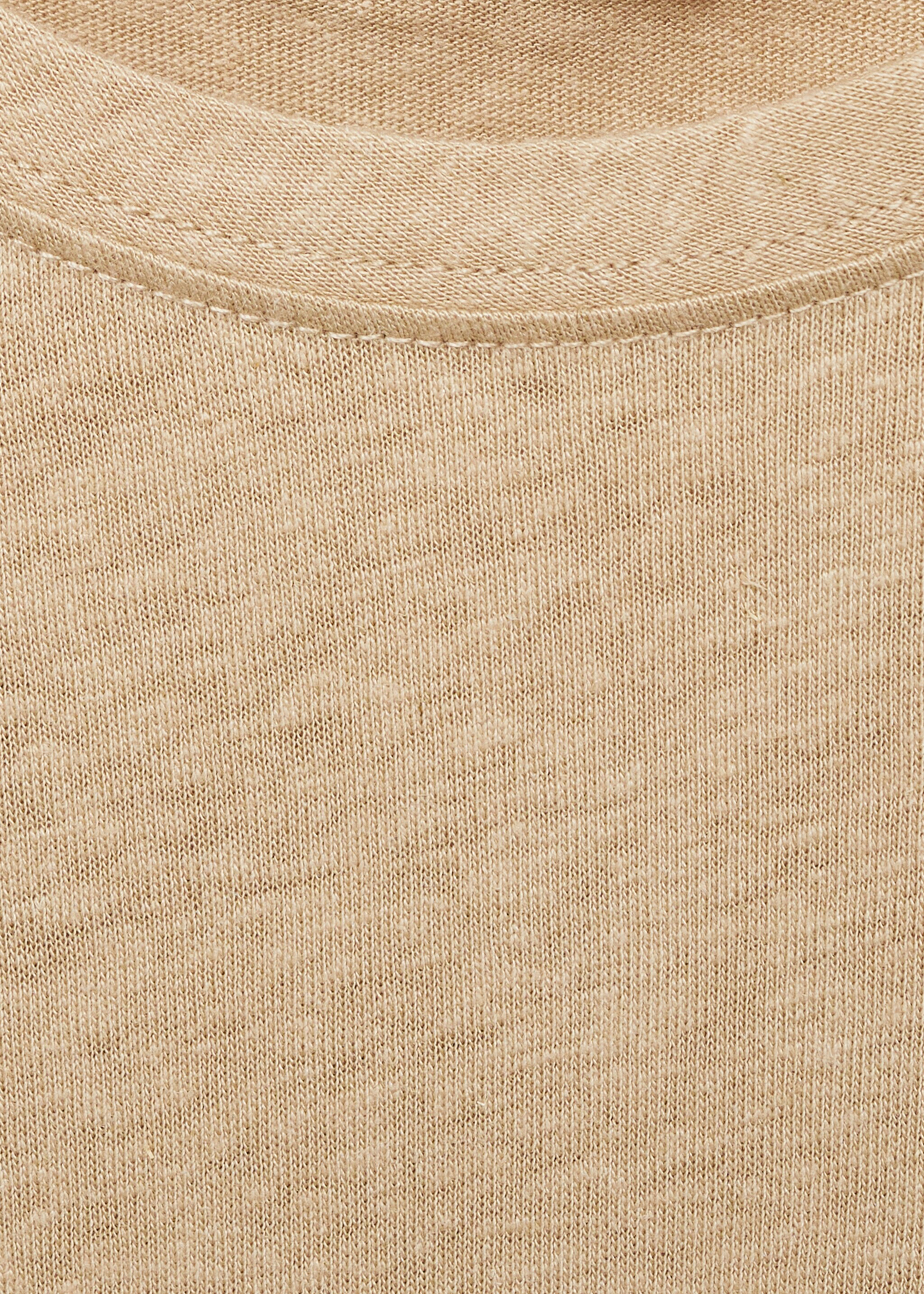 Linen slim-fit t-shirt - Details of the article 0