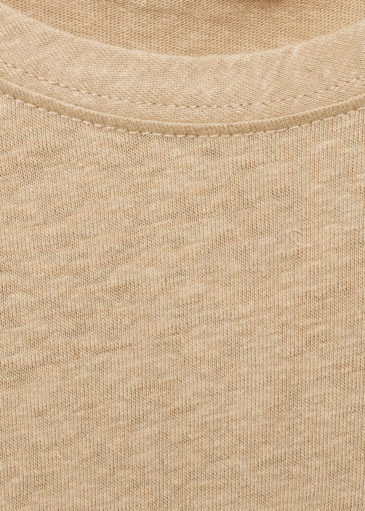 Linen slim-fit t-shirt - Details of the article 0