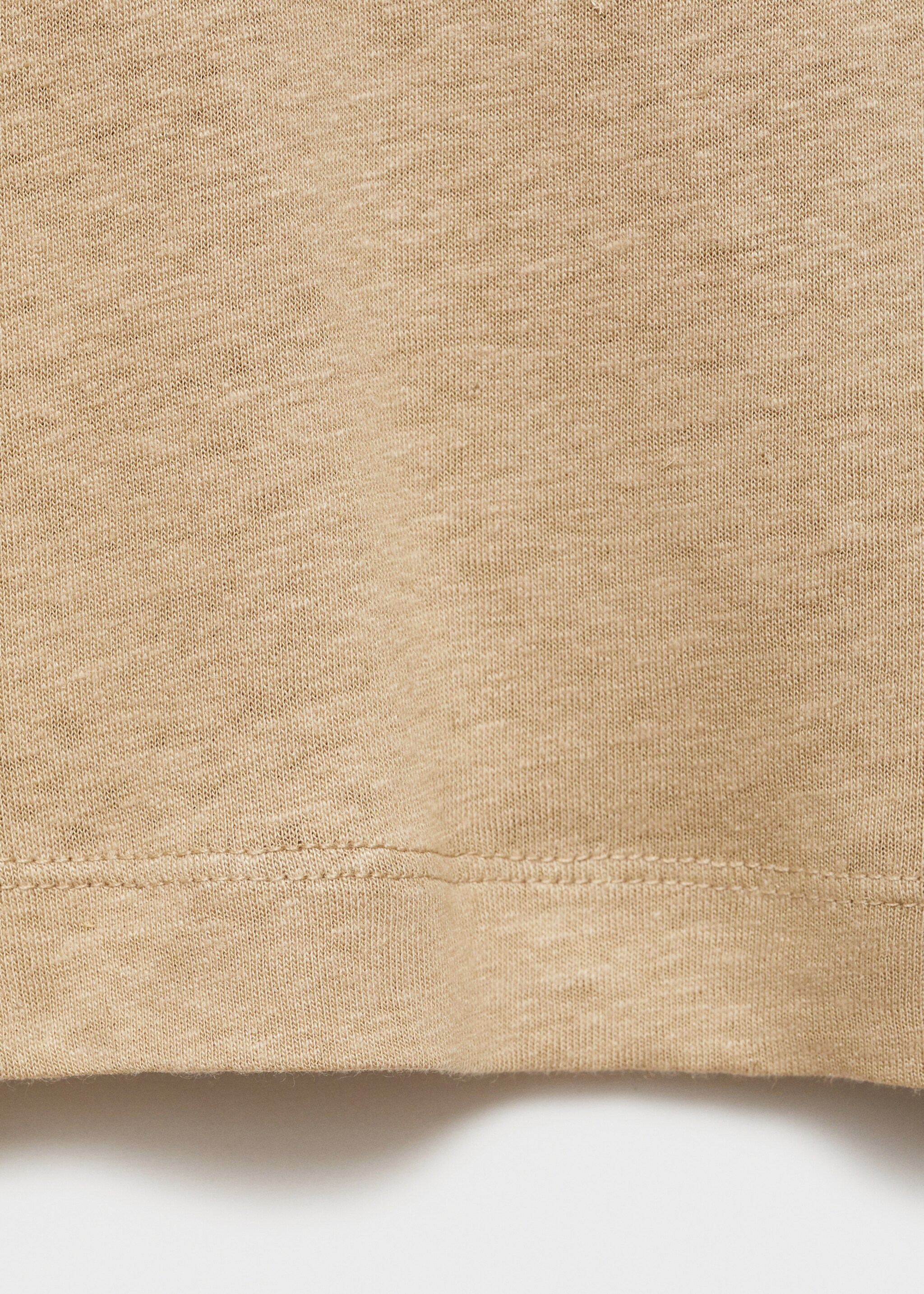 Linen slim-fit t-shirt - Details of the article 8