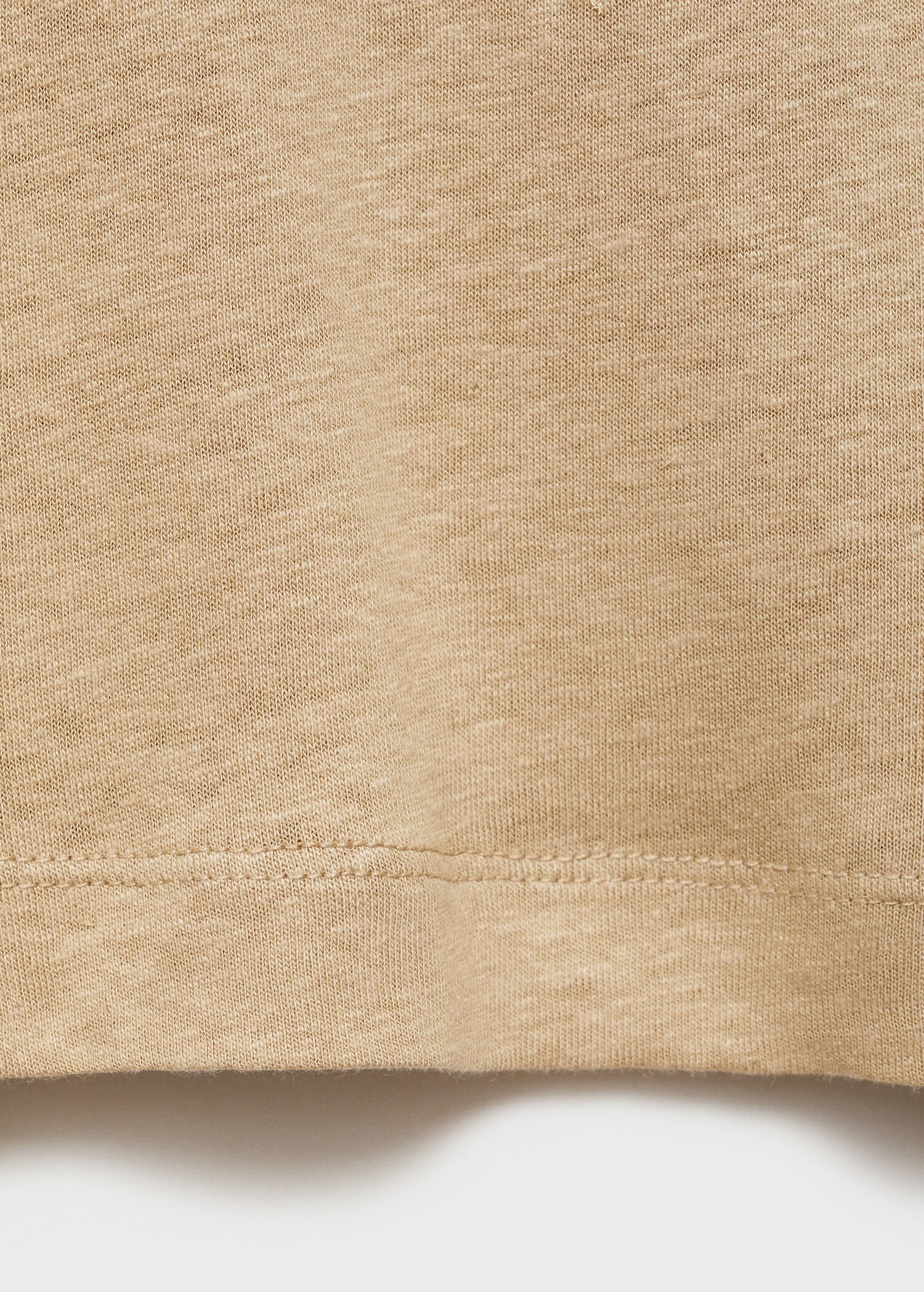Linen slim-fit t-shirt - Details of the article 8