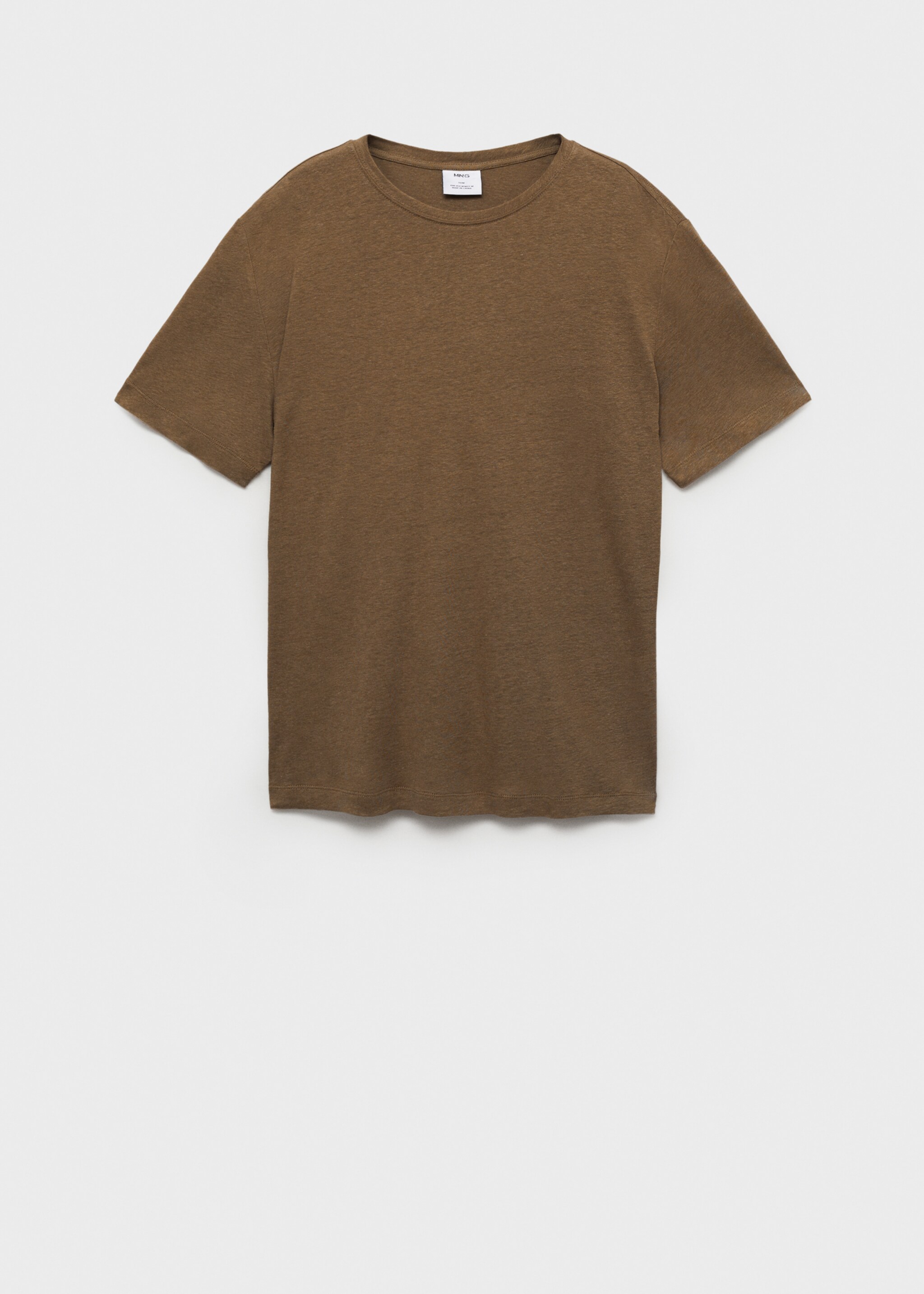 Linen slim-fit t-shirt - Article without model