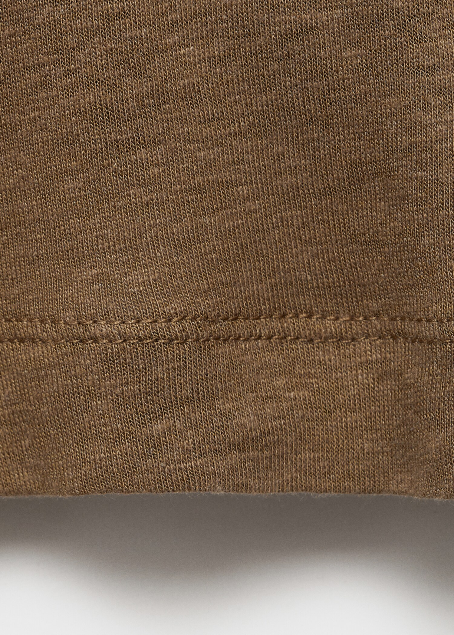 Linen slim-fit t-shirt - Details of the article 0