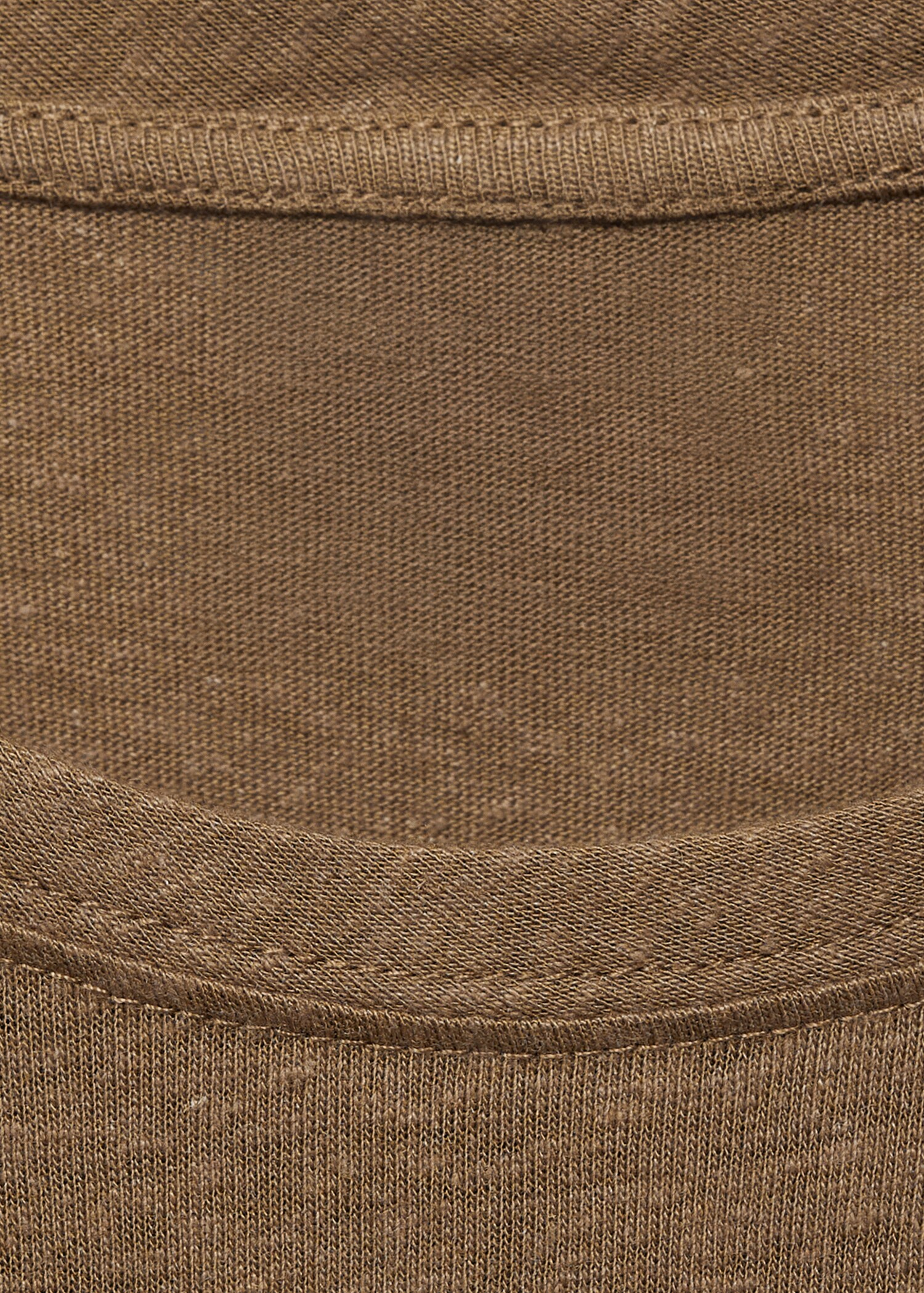 Linen slim-fit t-shirt - Details of the article 8