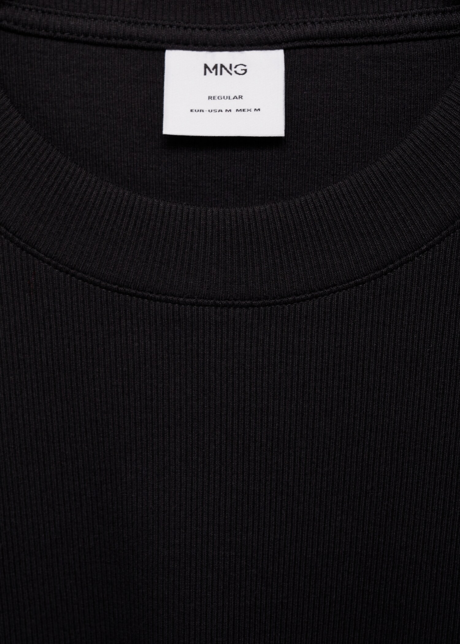 Geripptes Regular-Fit-T-Shirt aus Baumwolle - Detail des Artikels 8