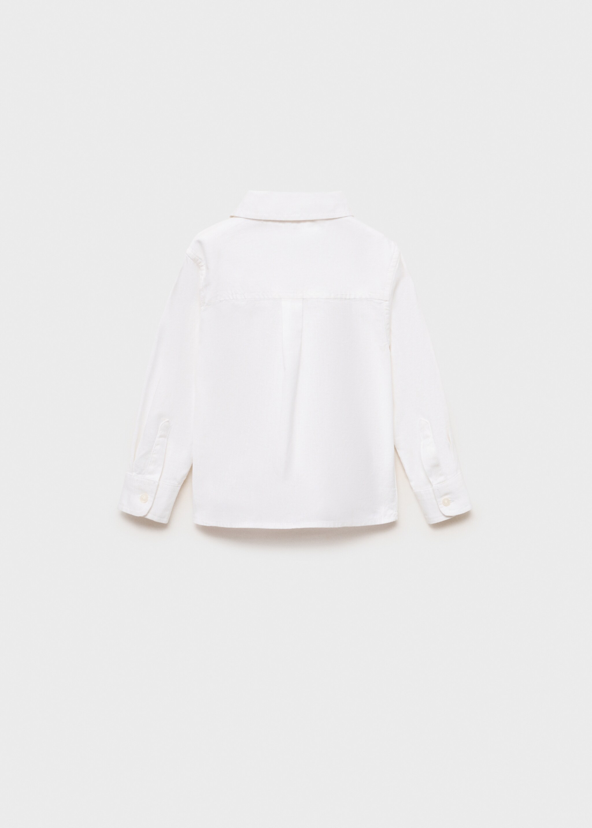 Cotton and linen shirt - Reverse of the article