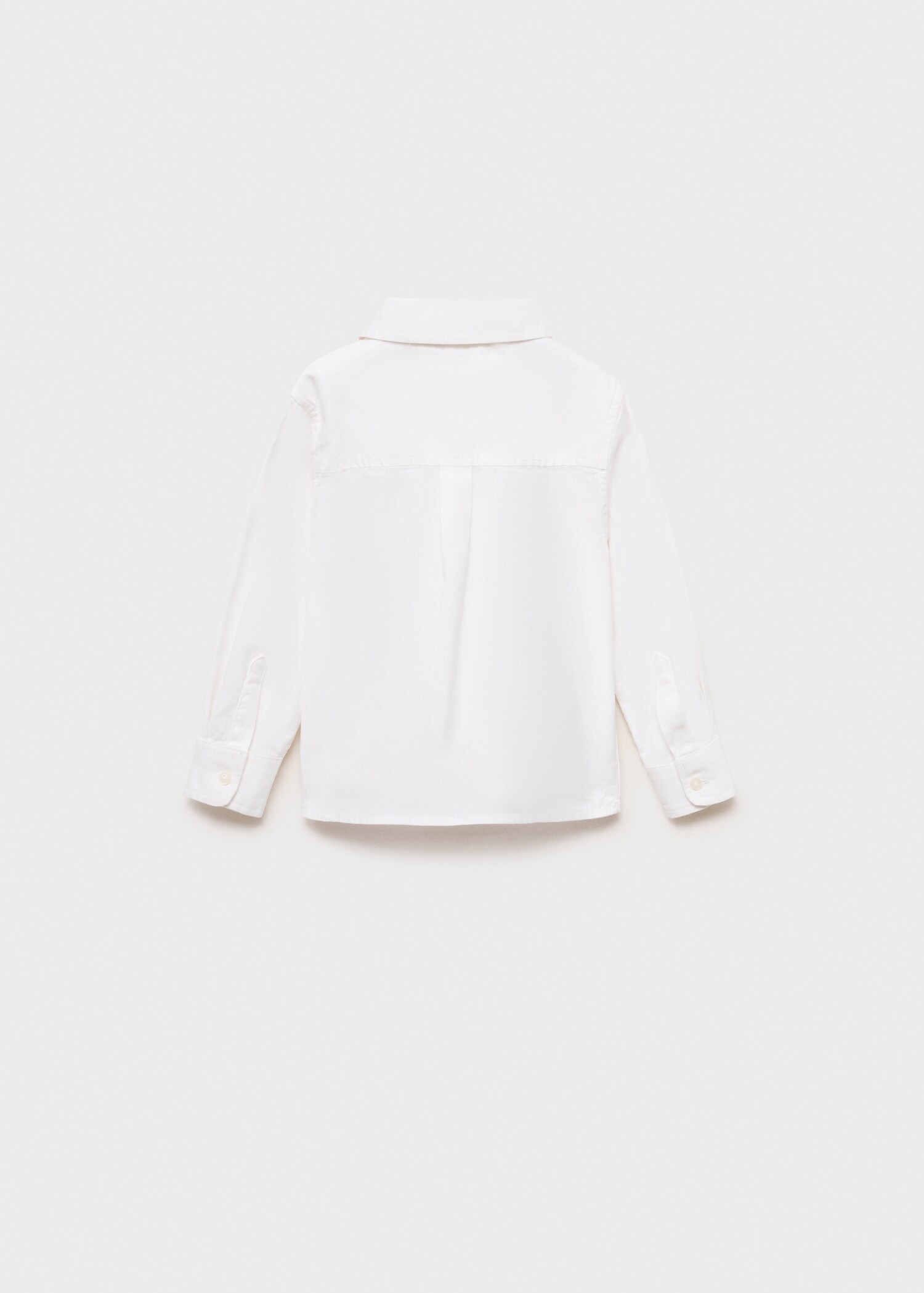 Cotton and linen shirt - Reverse of the article