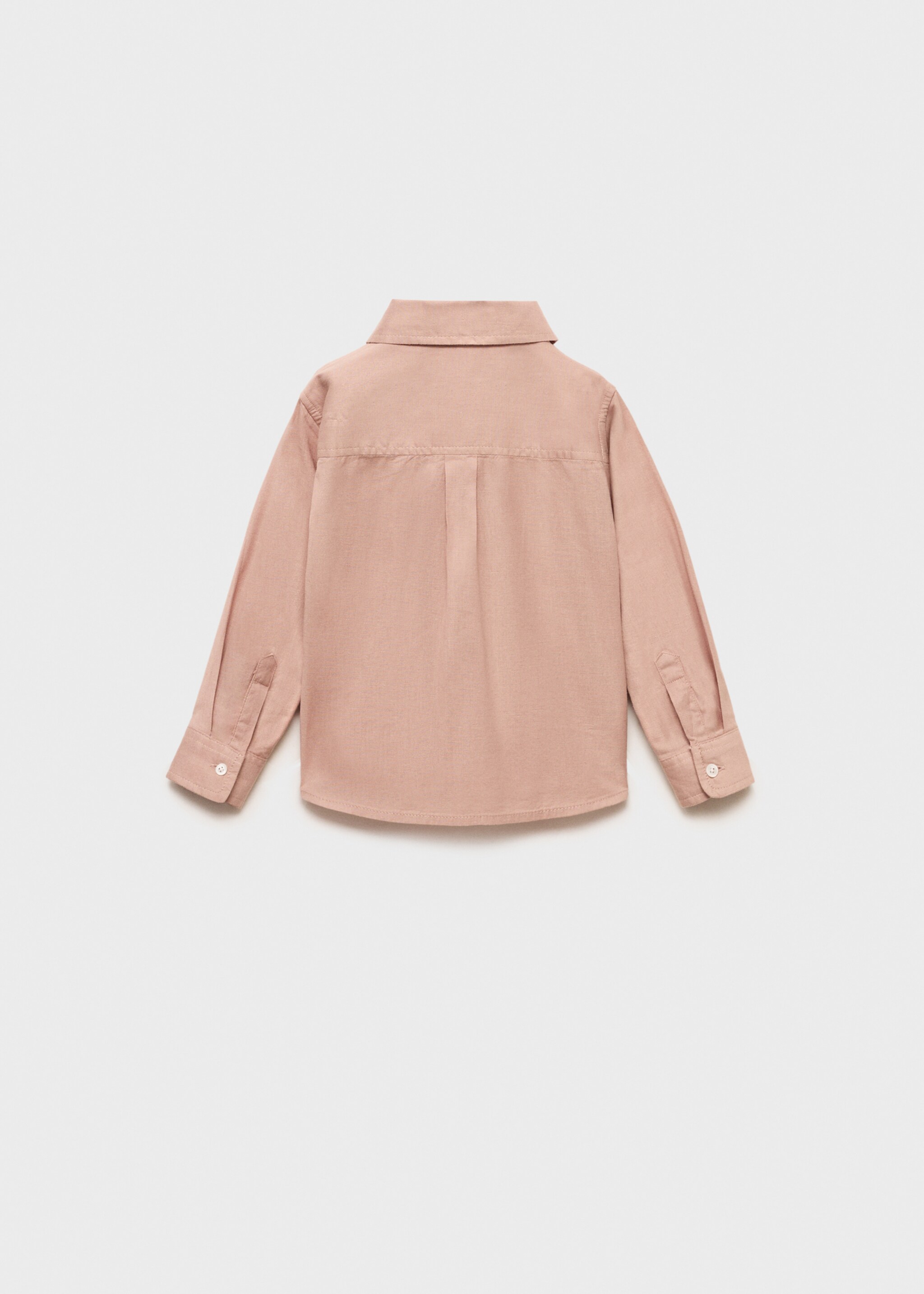 Cotton and linen shirt - Reverse of the article