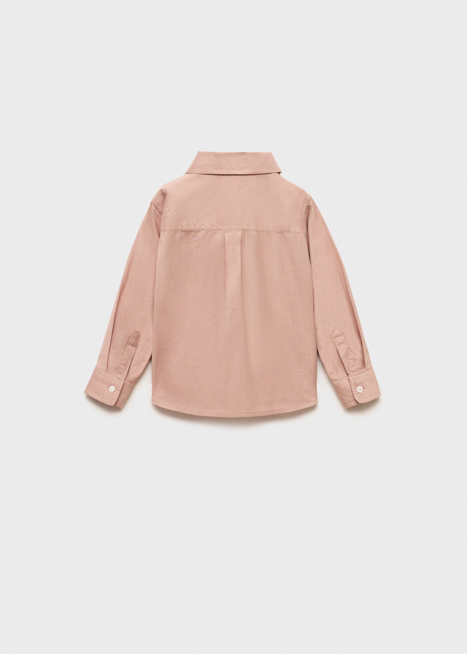 Cotton and linen shirt - Reverse of the article