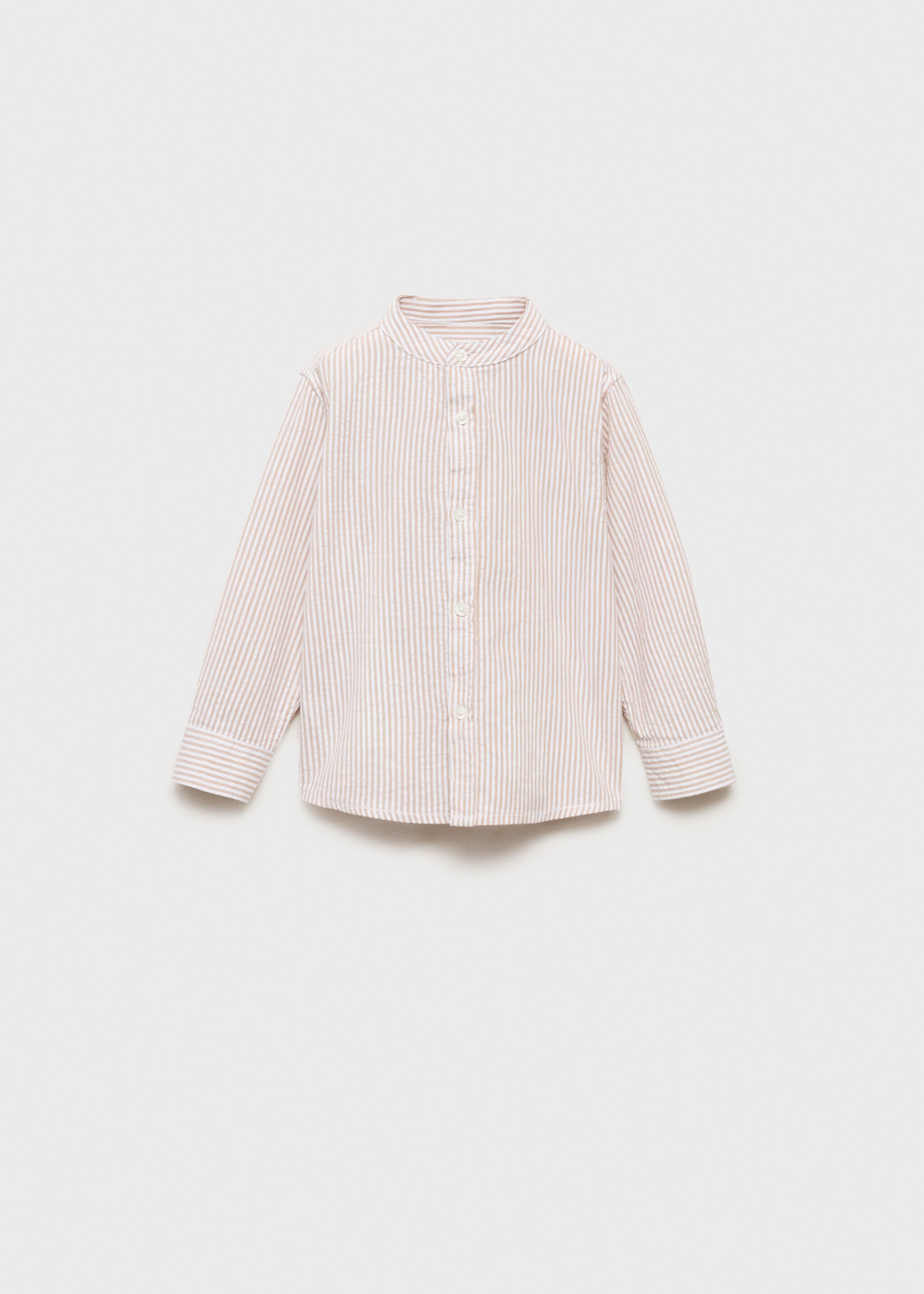 Striped Mao collar shirt - Article without model