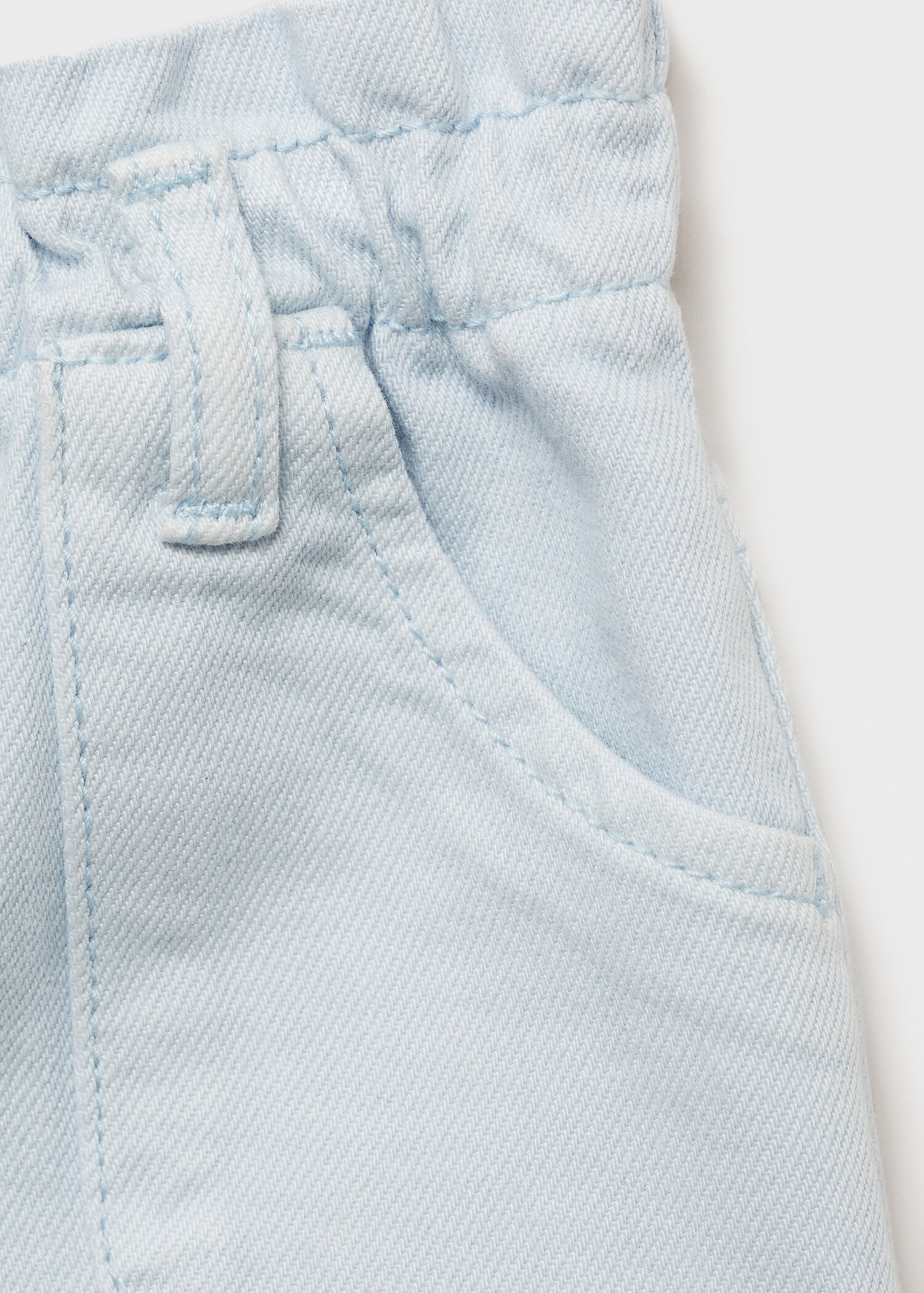 Short en jean paperbag - Détail de l'article 0