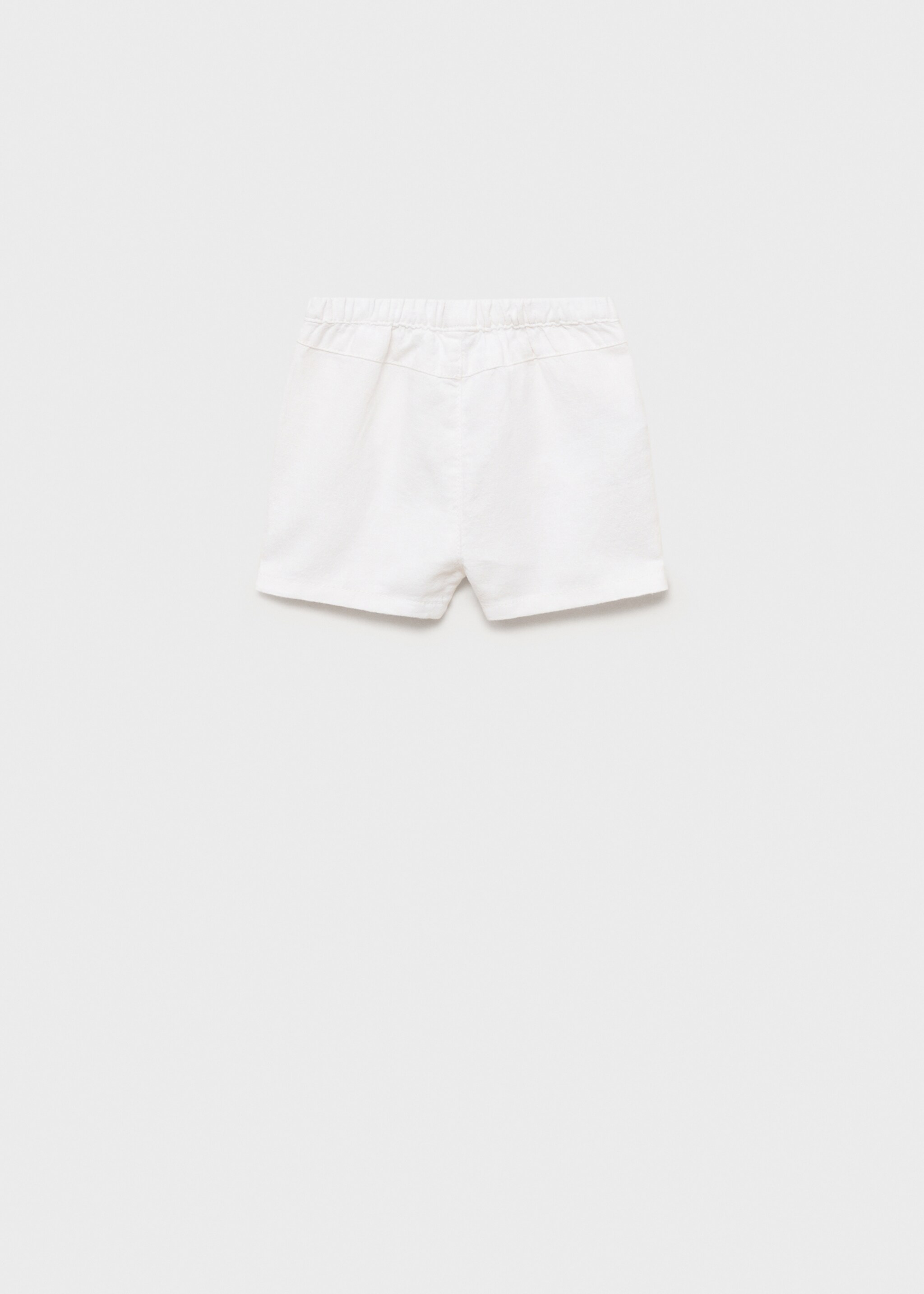 Cotton linen shorts - Reverse of the article