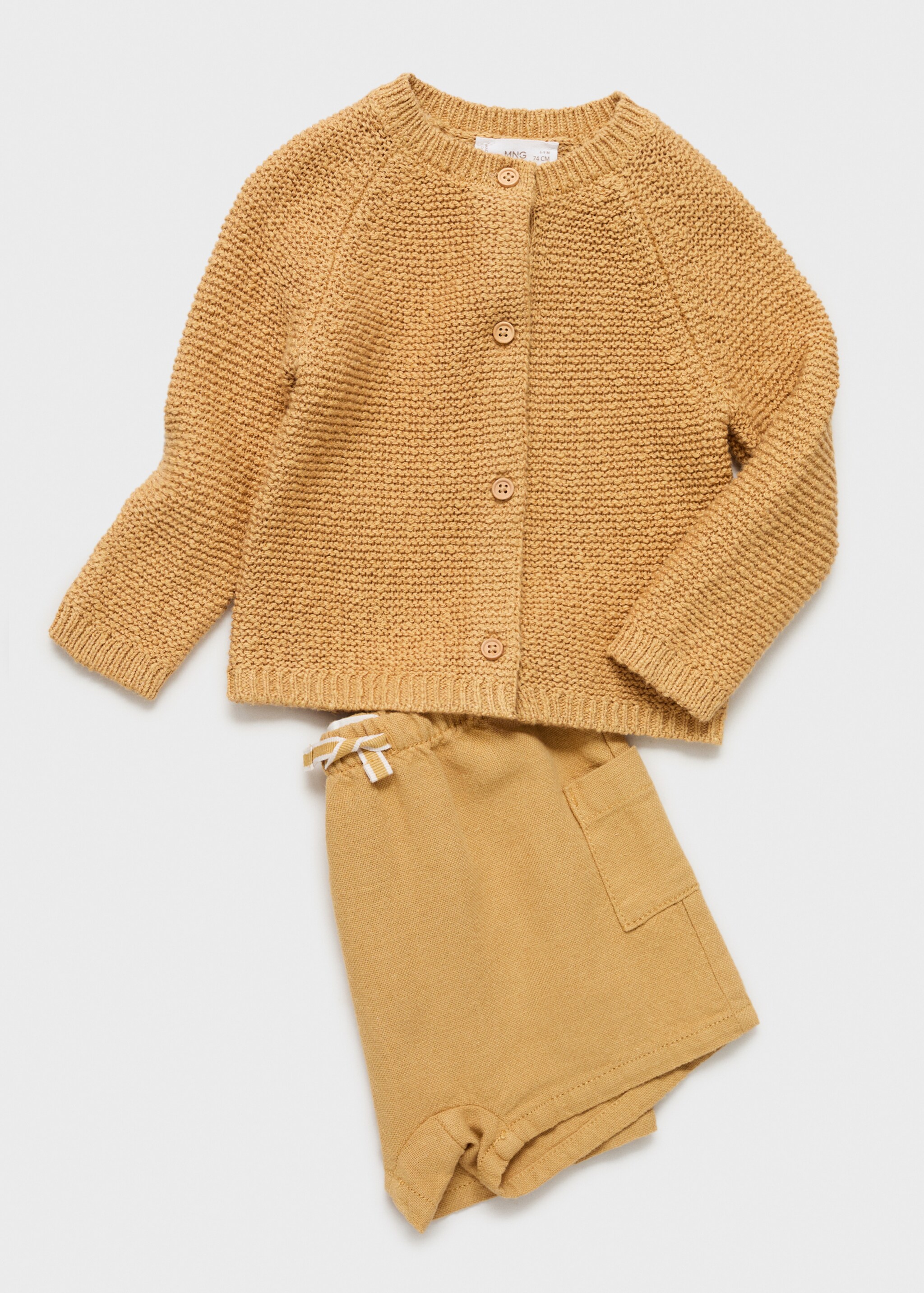 Cotton linen shorts - Details of the article 0