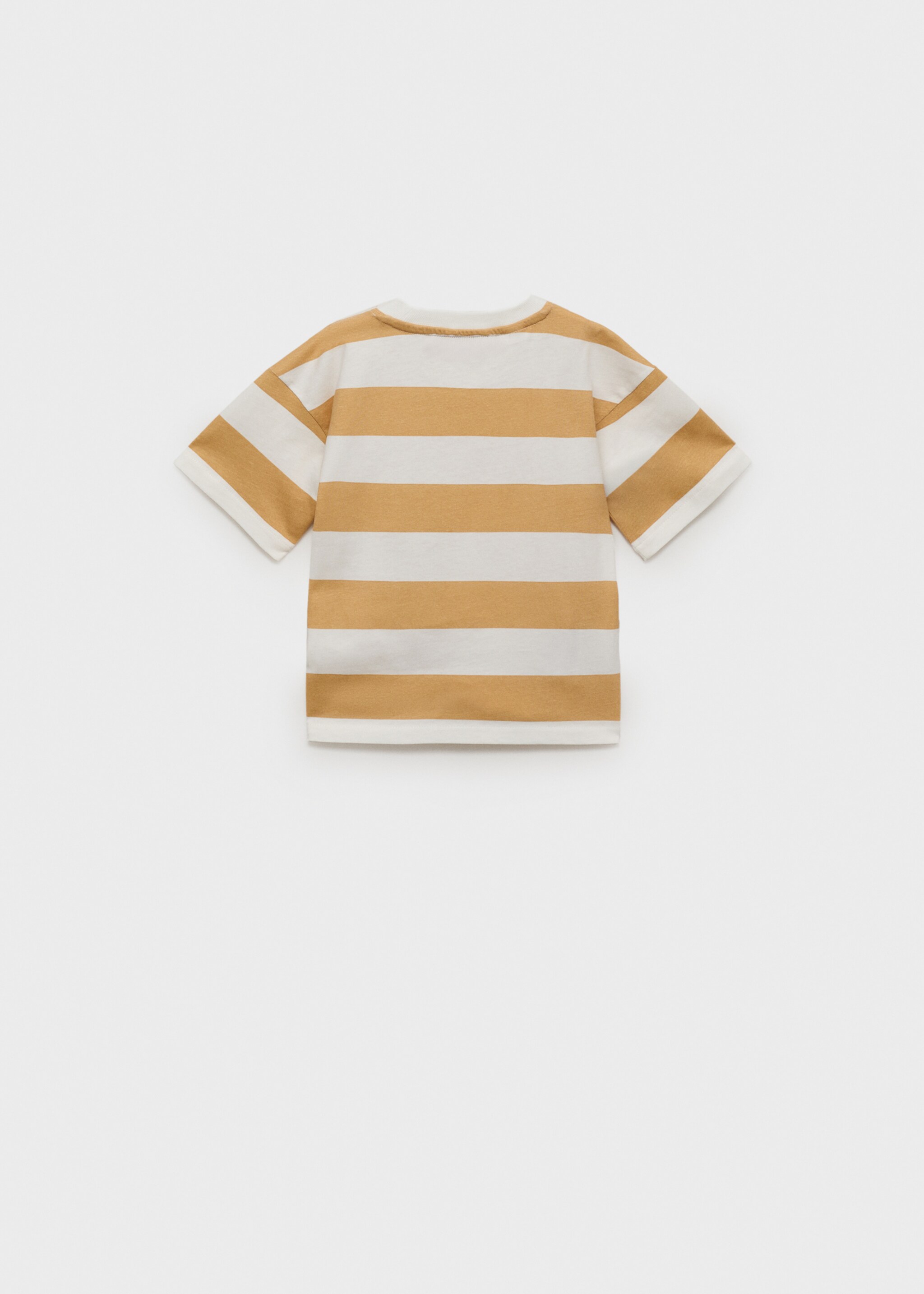 Striped cotton T-shirt - Reverse of the article