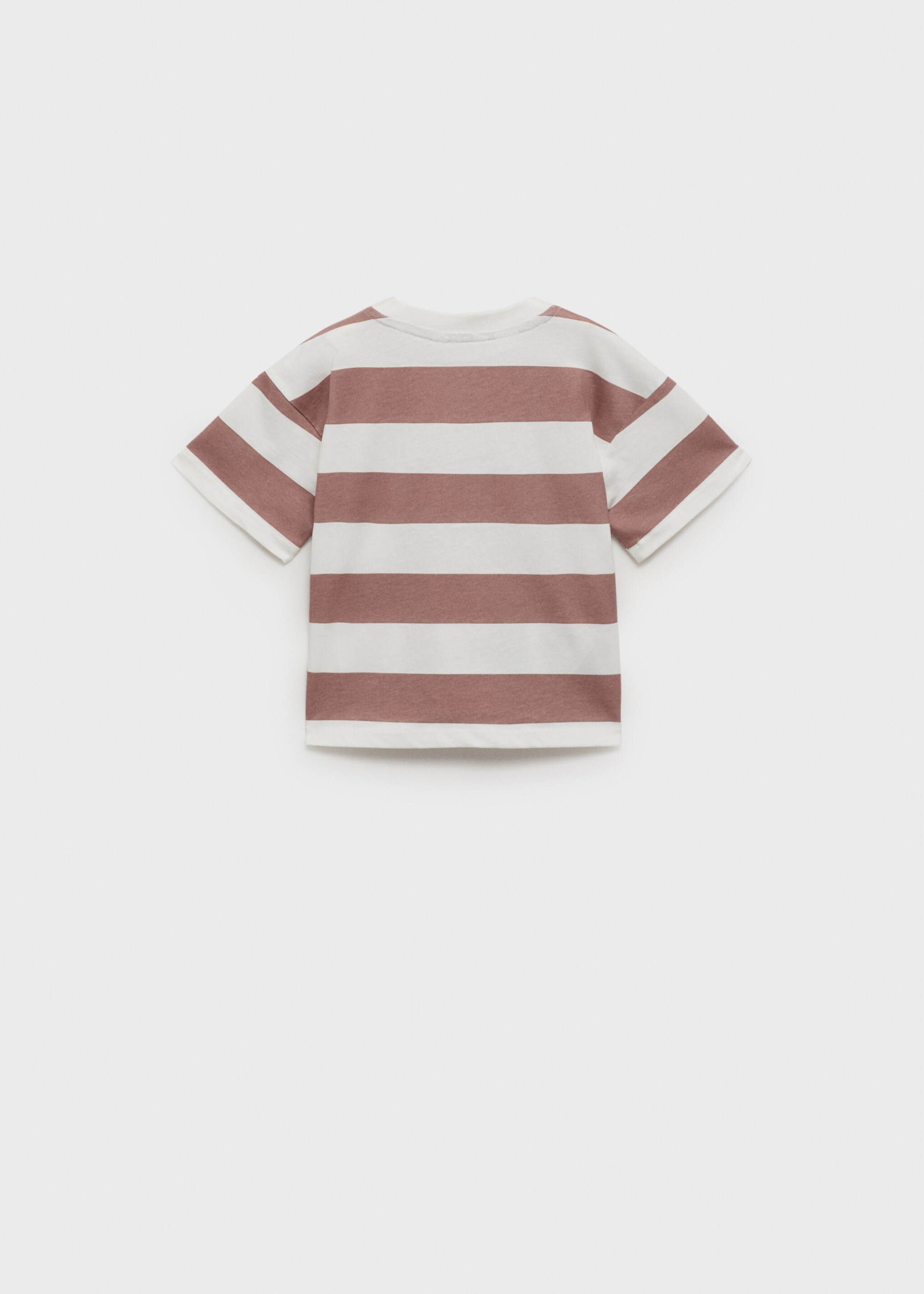 Striped cotton T-shirt - Reverse of the article