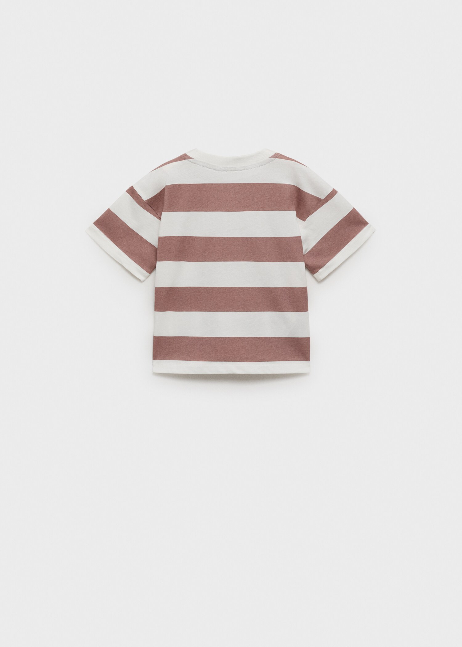 Striped cotton T-shirt - Reverse of the article