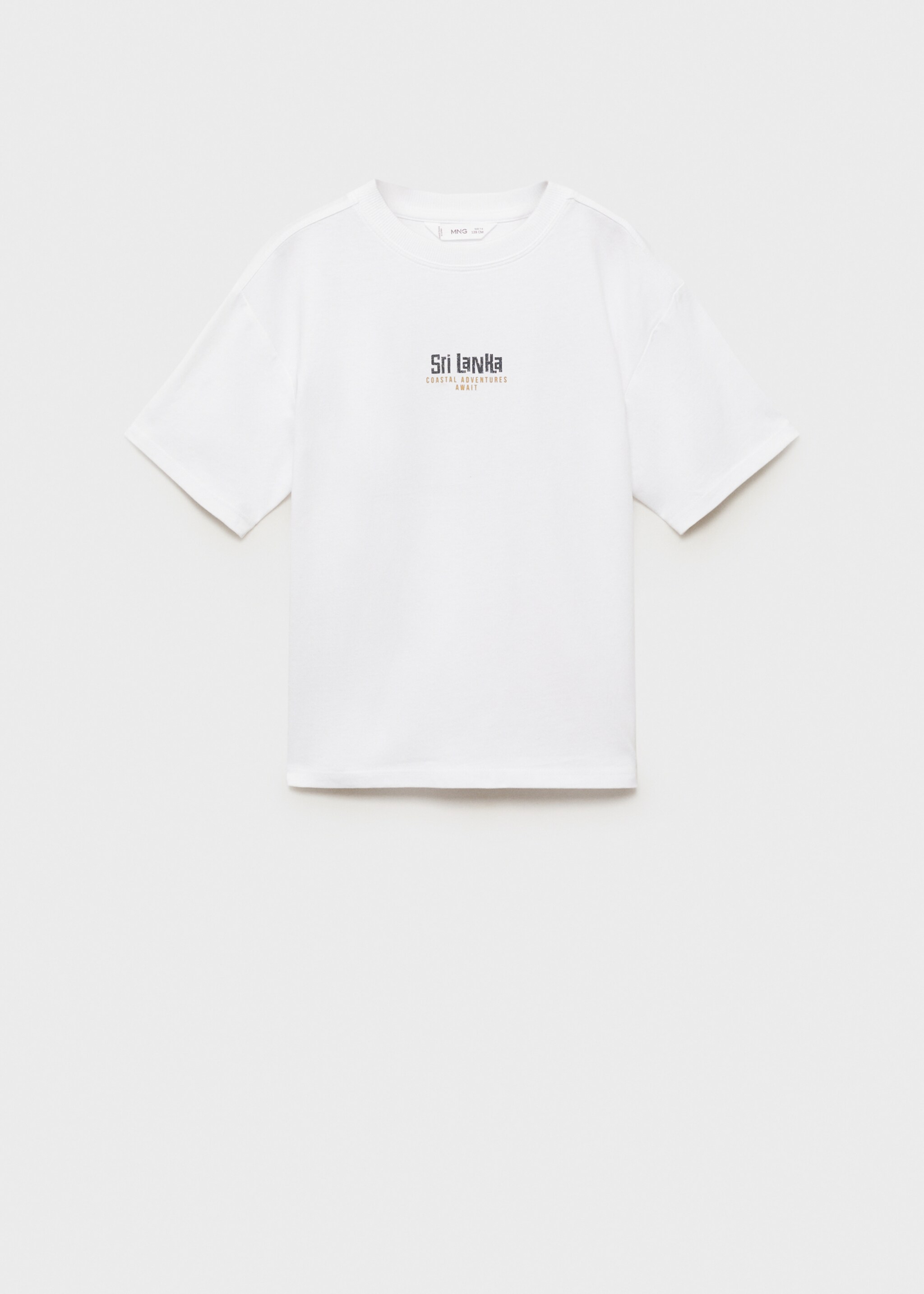 Printed cotton-blend t-shirt - Article without model