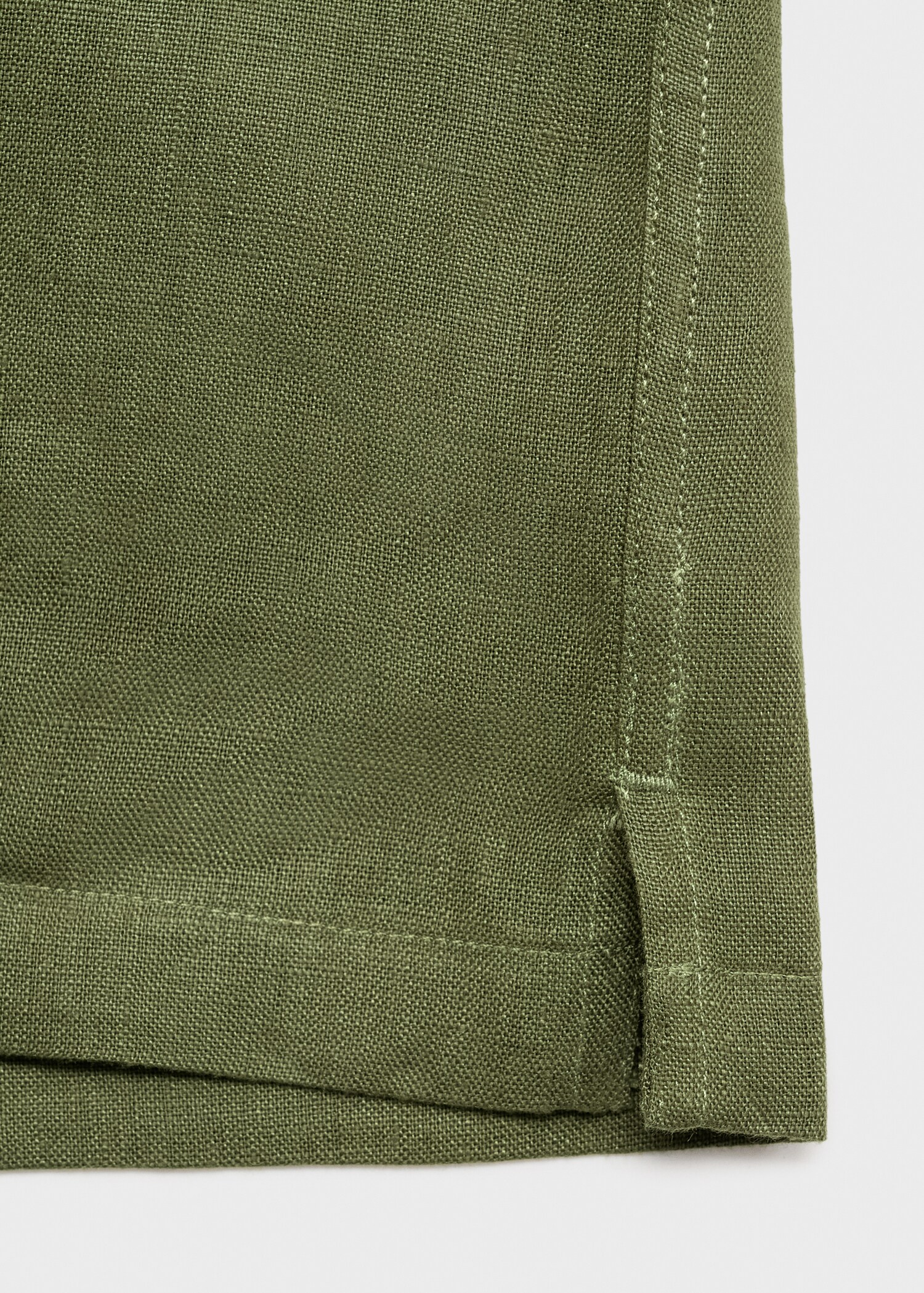Hemd aus 100 % Leinen mit Bowlingkragen - Detail des Artikels 0