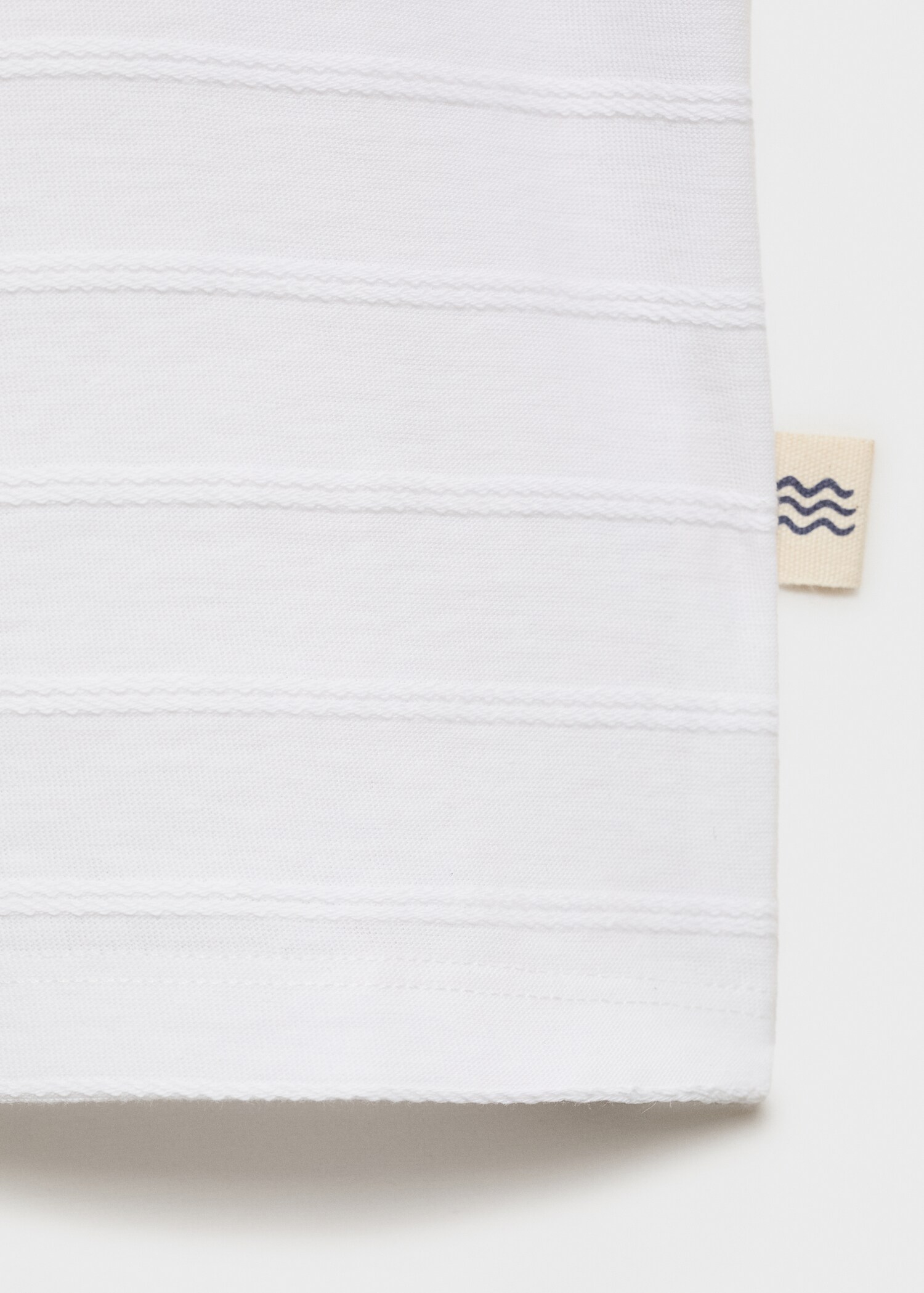 T-shirt bomull ränder relief - Detaljer om artikeln 0