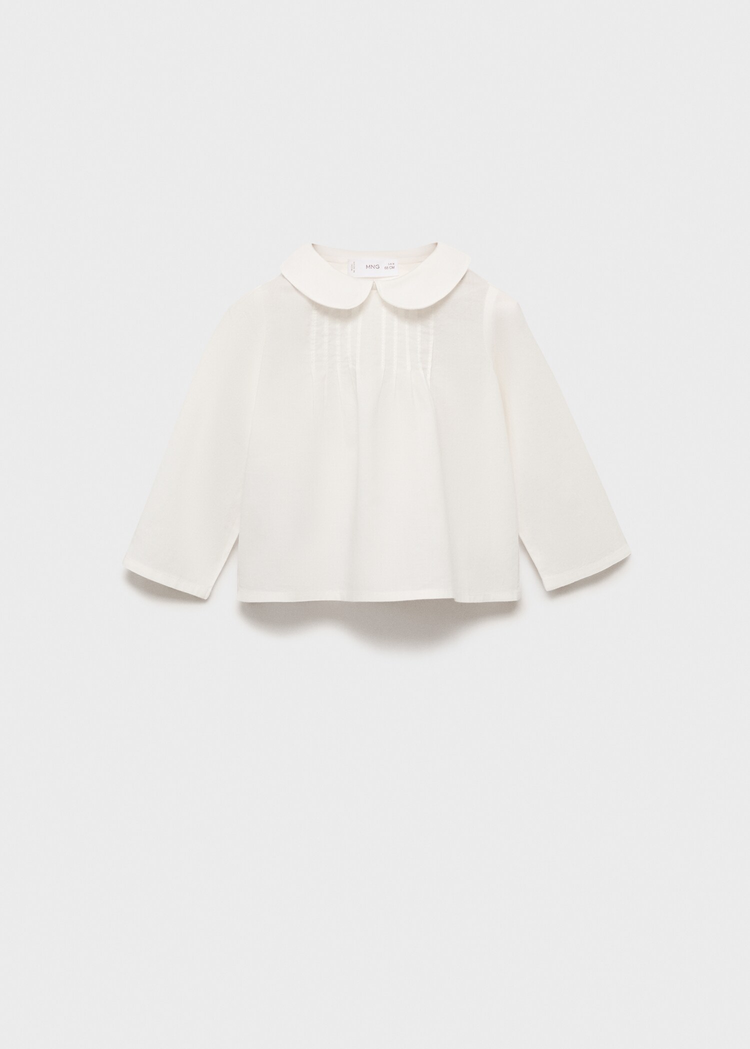 Cotton babydoll neck blouse - Article without model