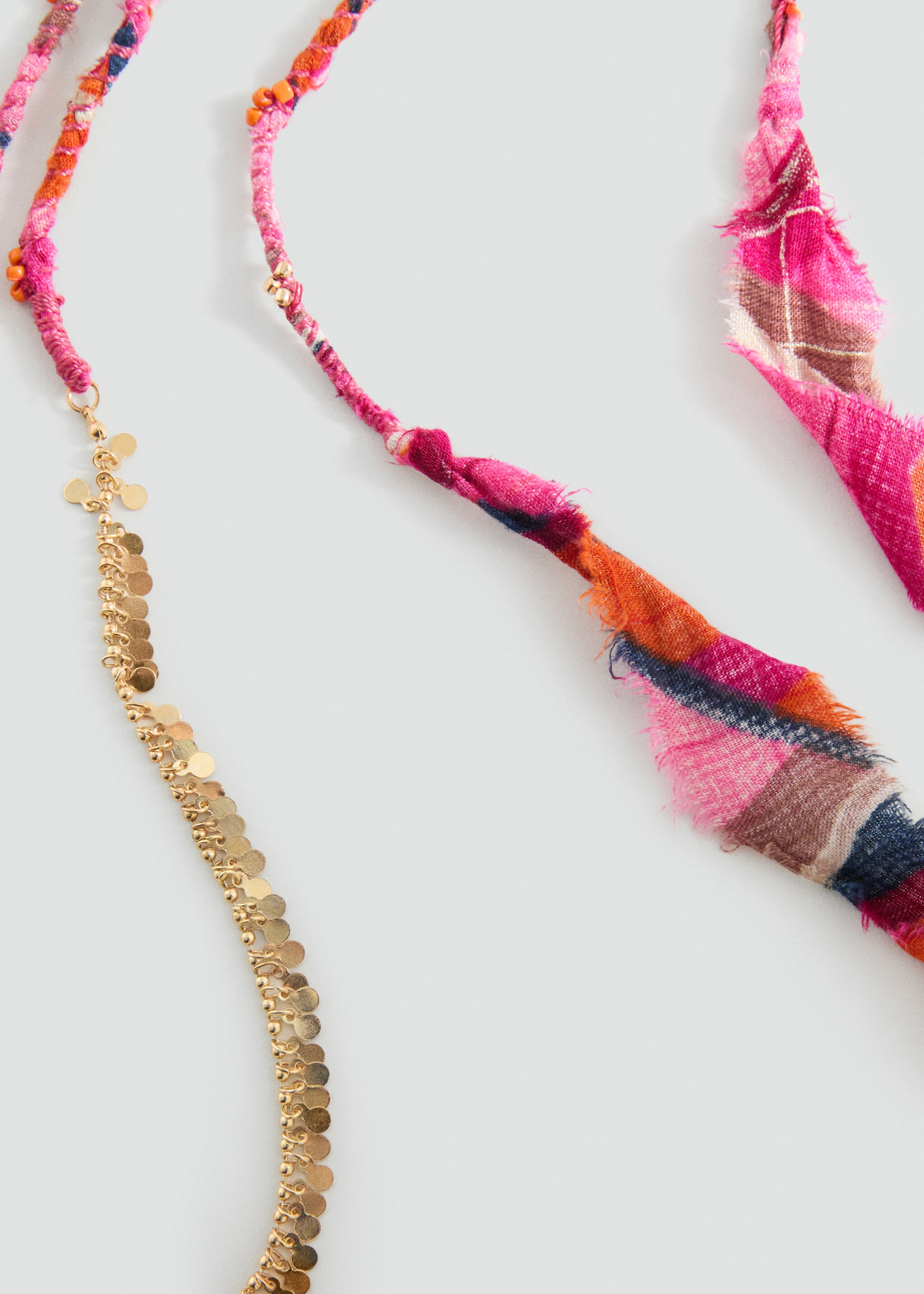 Long triple necklace - Medium plane