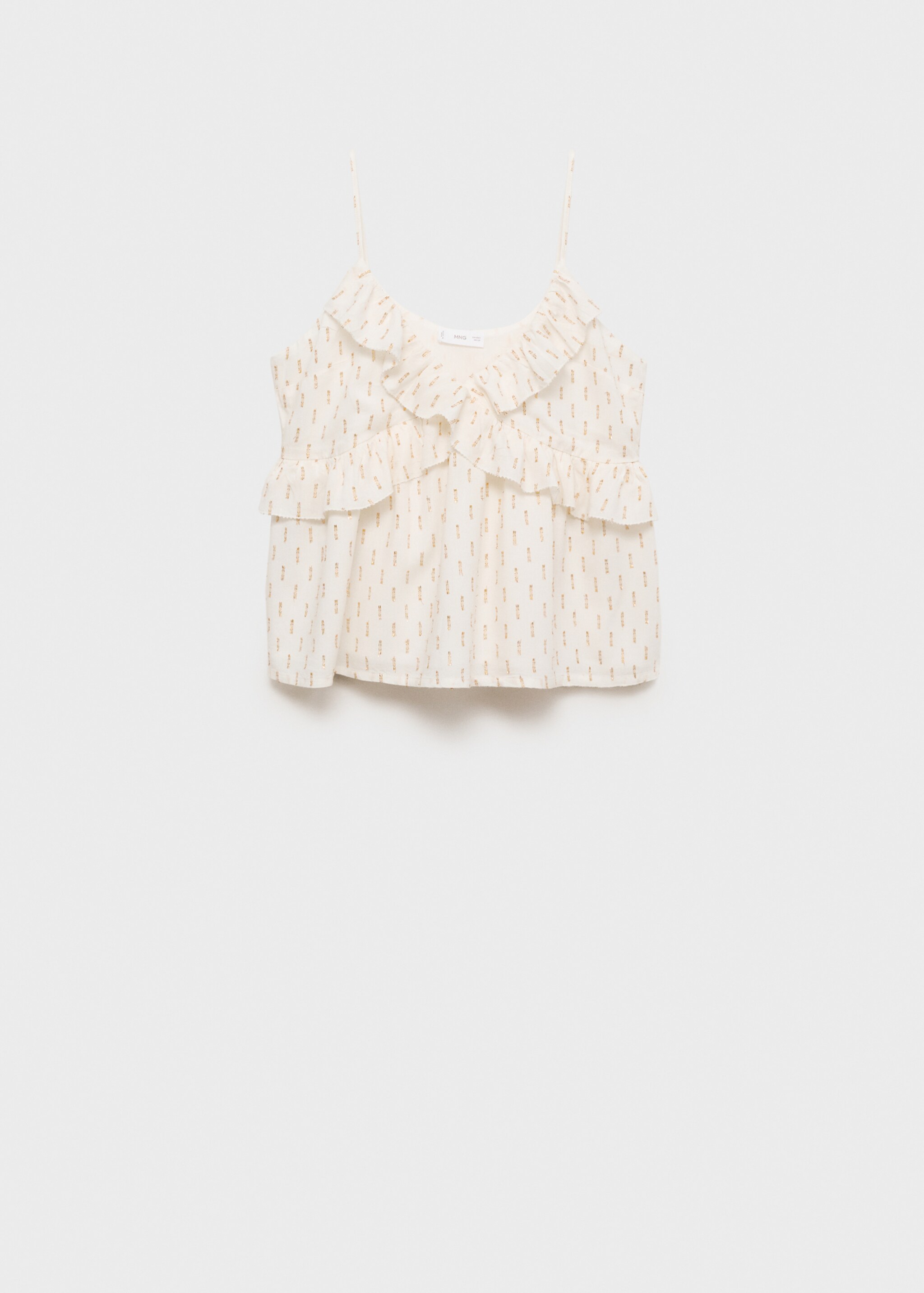 Ruffles embroidered top - Article without model