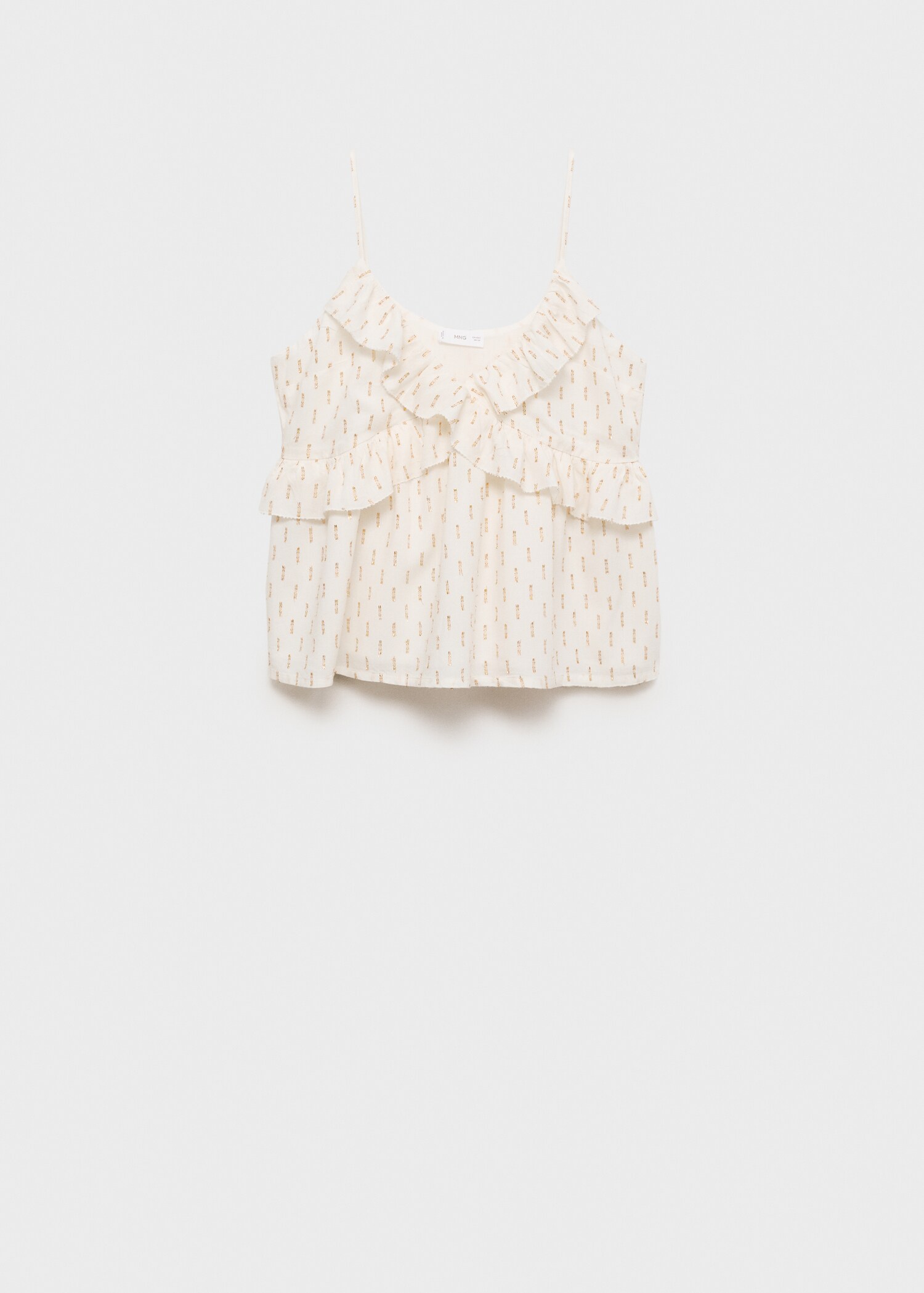 Ruffles embroidered top - Article without model