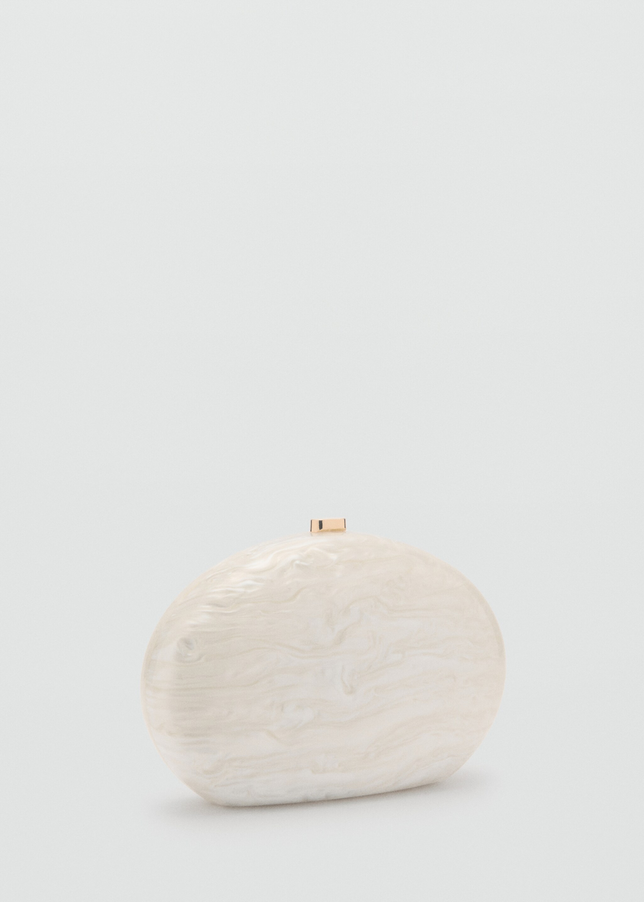 Oval clutch bag - Medium plane