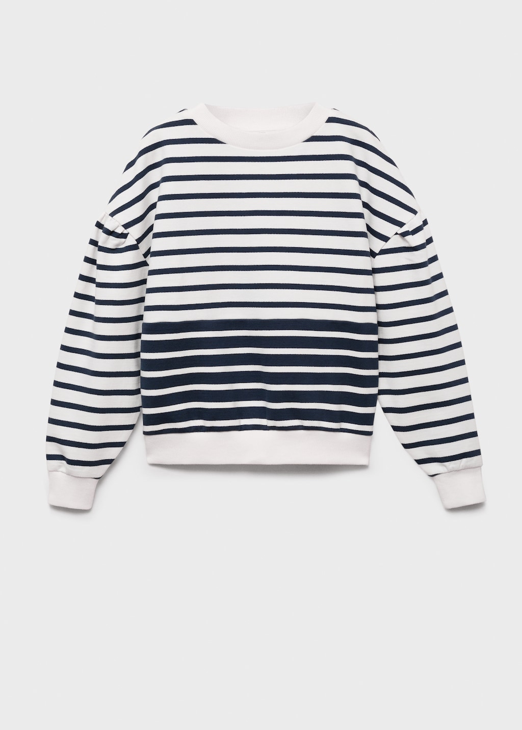 Striped print sweatshirt