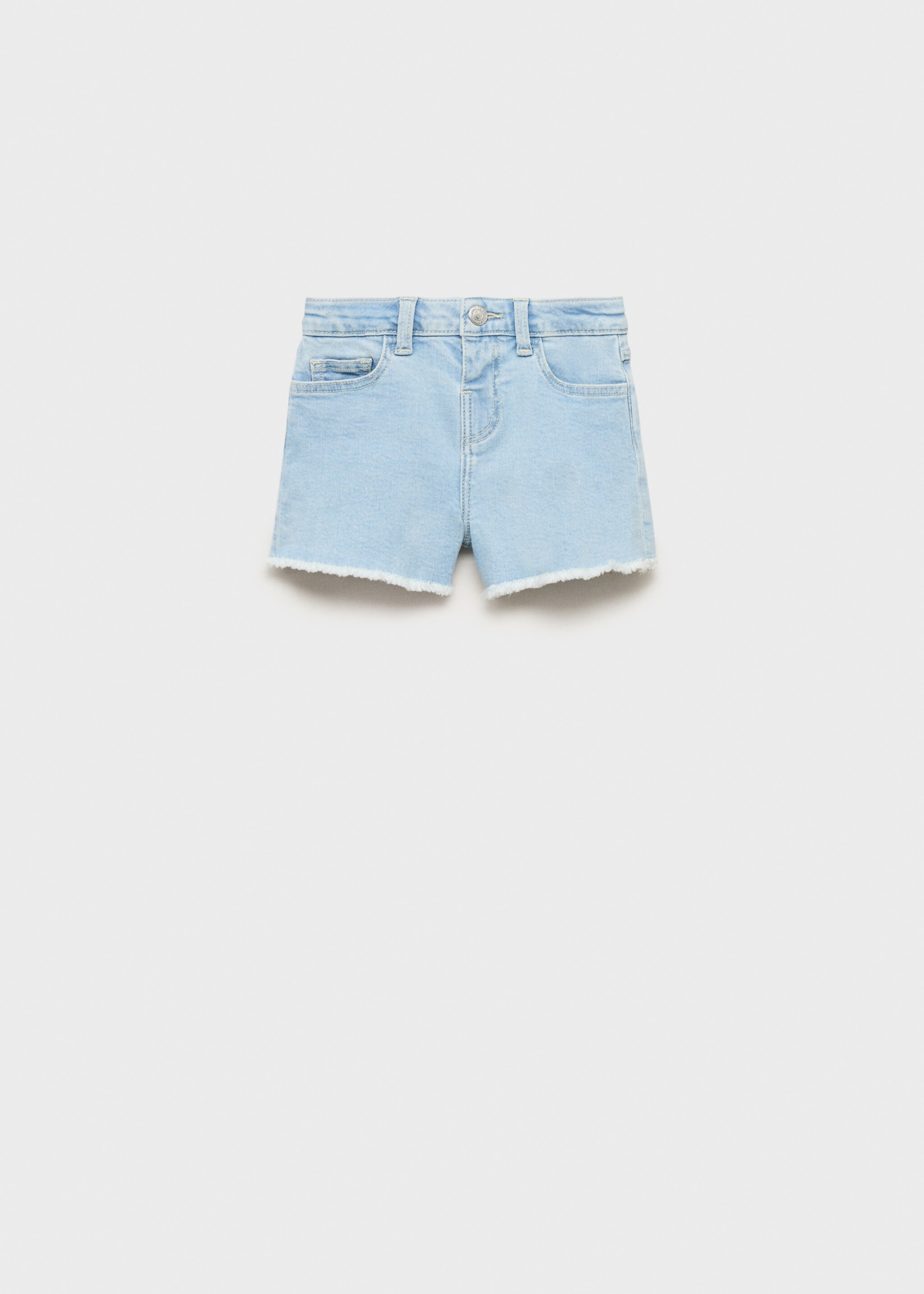 Shorts denim bajo deshilachado - Artículo sin modelo