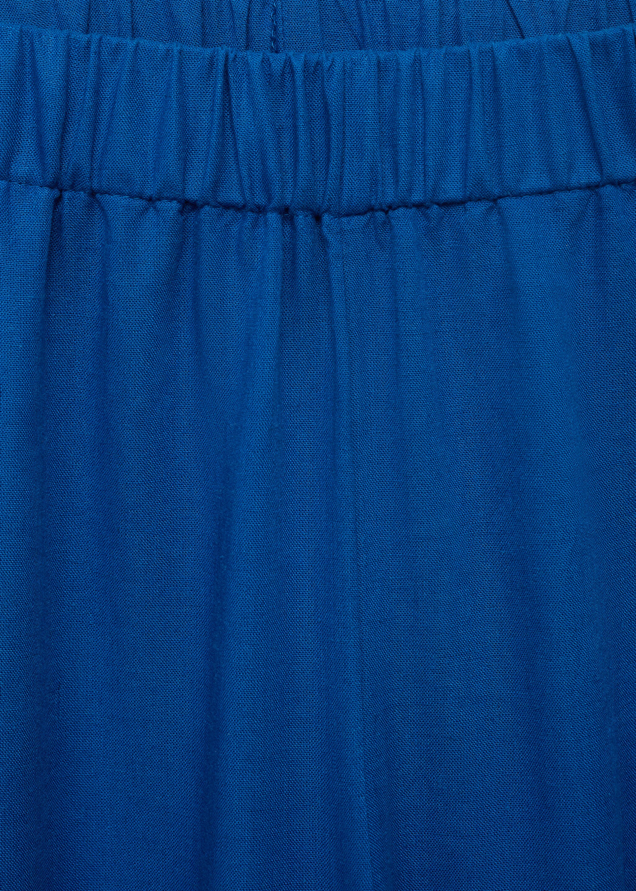 Straight linen-blend trousers - Details of the article 8