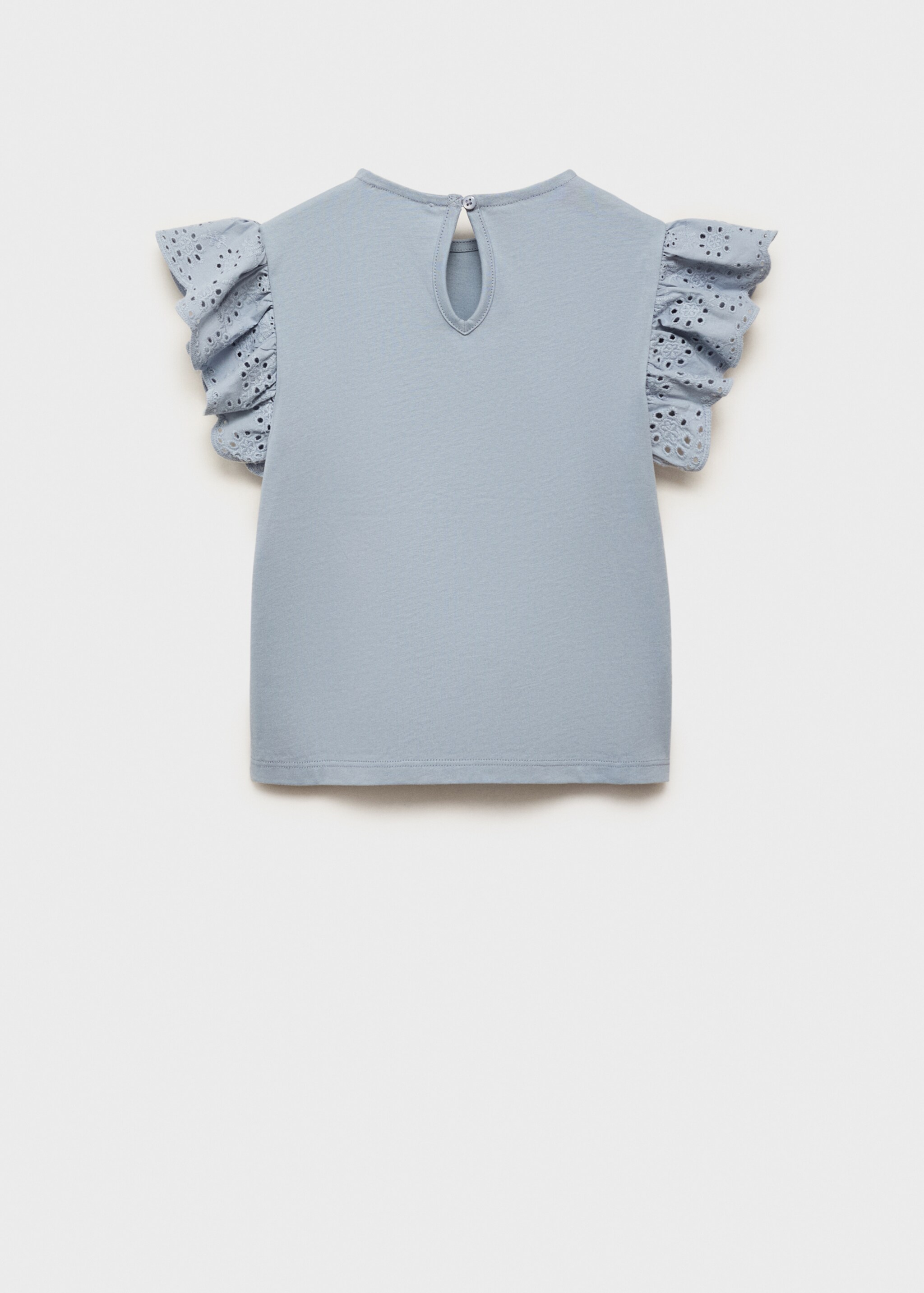 T-Shirt mit bestickten Volants - Rückseite des Artikels
