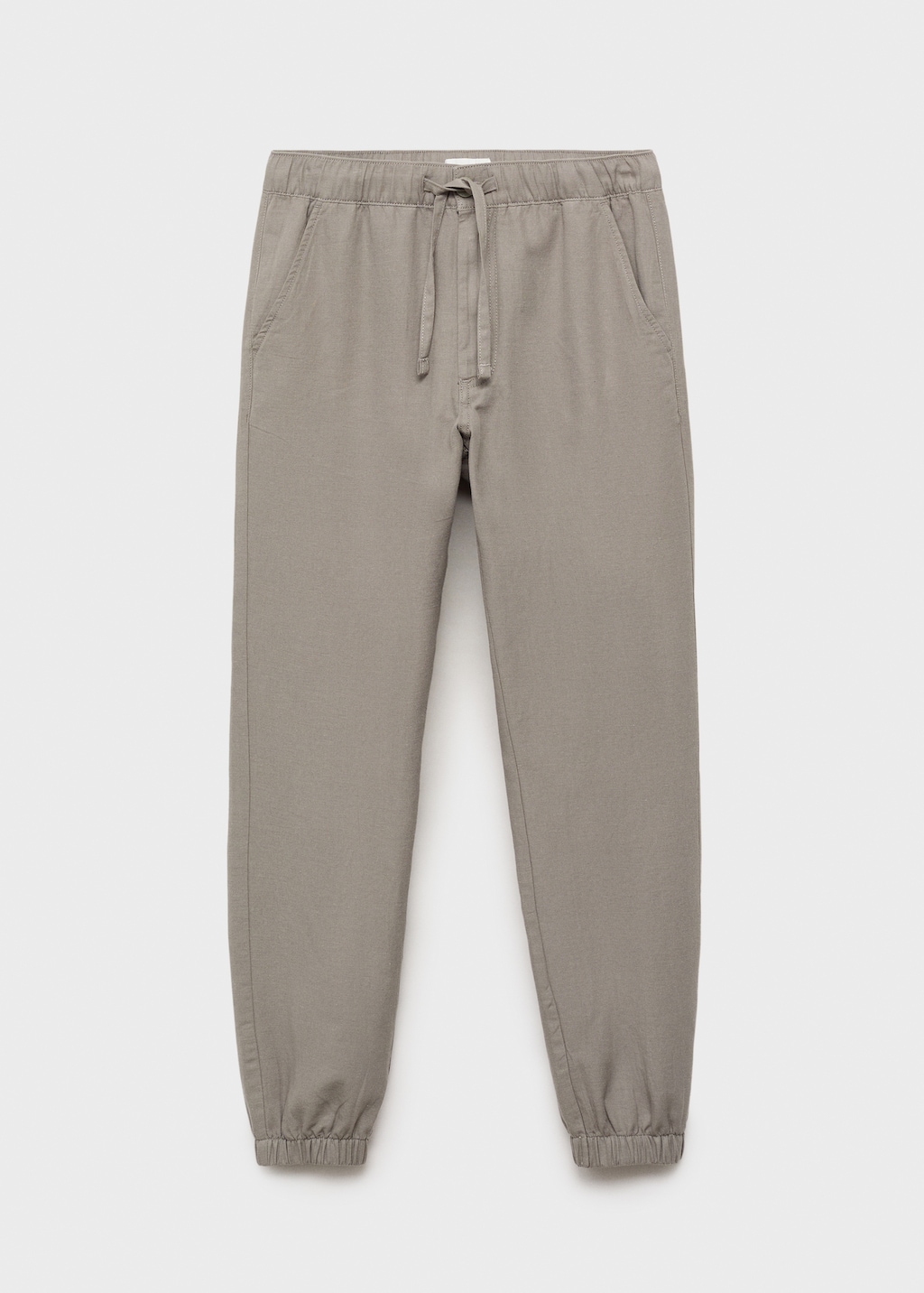 Cotton-linen jogger pants