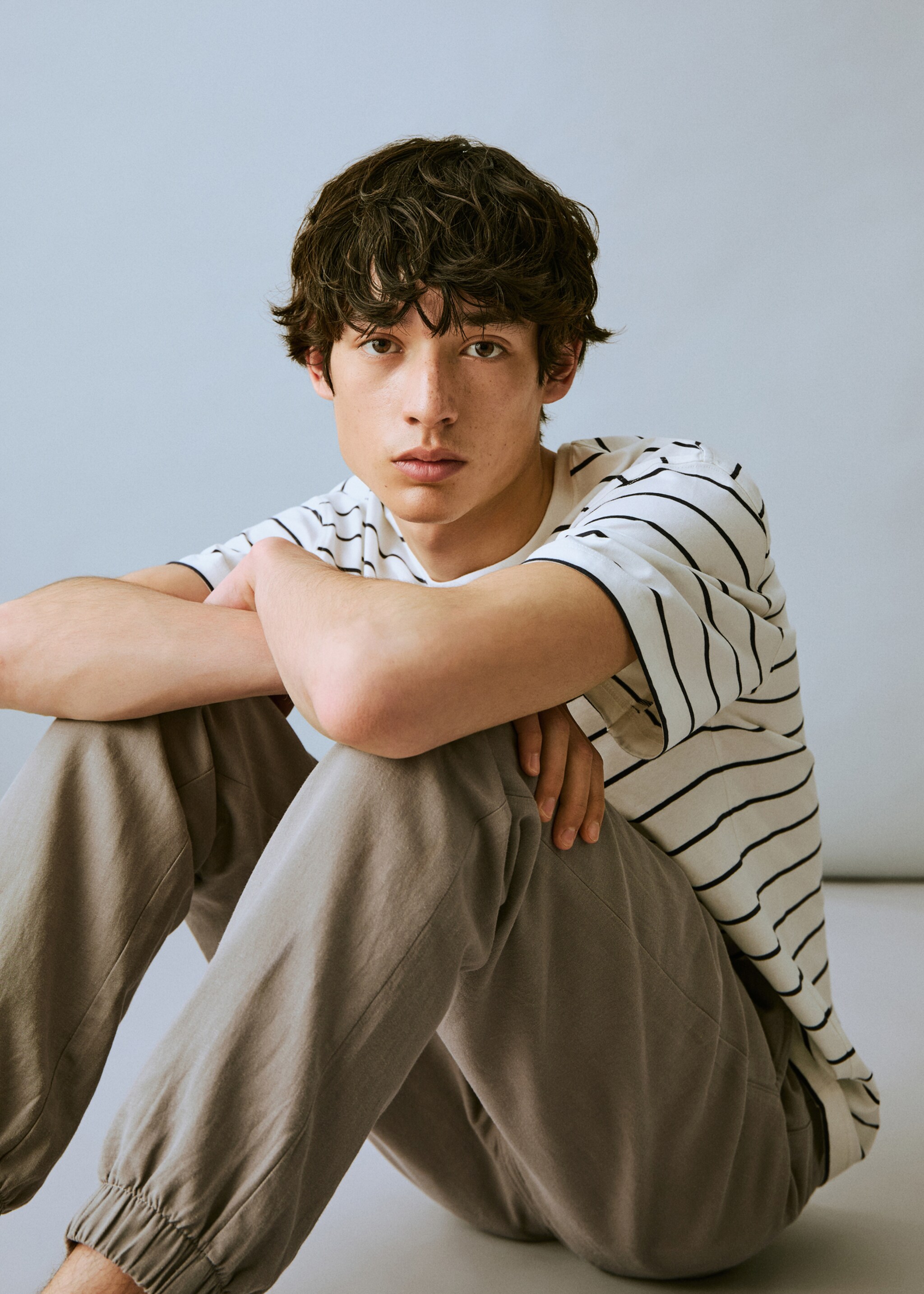 Cotton-linen jogger pants - Details of the article 2