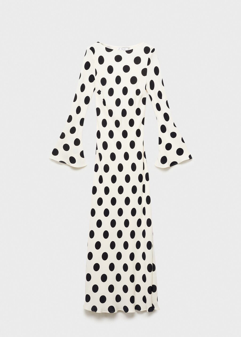 Mango Flared sleeve polka-dot dress